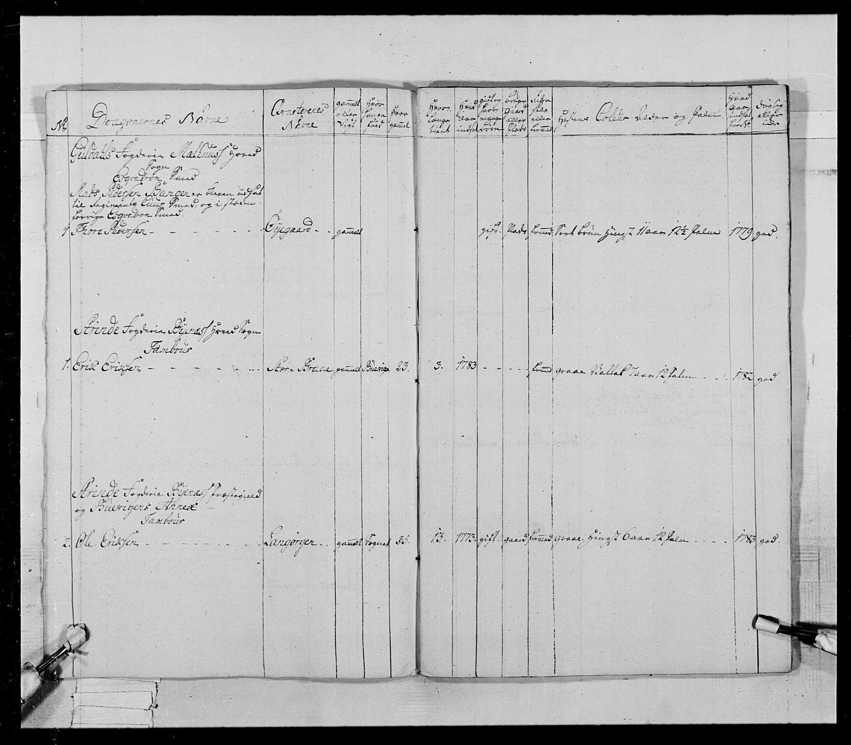 Generalitets- og kommissariatskollegiet, Det kongelige norske kommissariatskollegium, AV/RA-EA-5420/E/Eh/L0021: Trondheimske dragonregiment, 1784-1799, p. 323