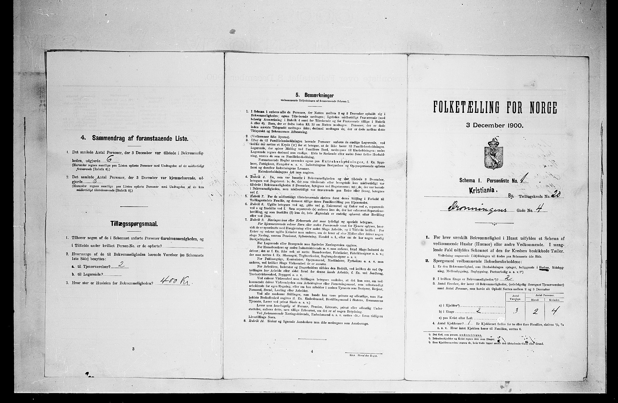 SAO, 1900 census for Kristiania, 1900, p. 17138