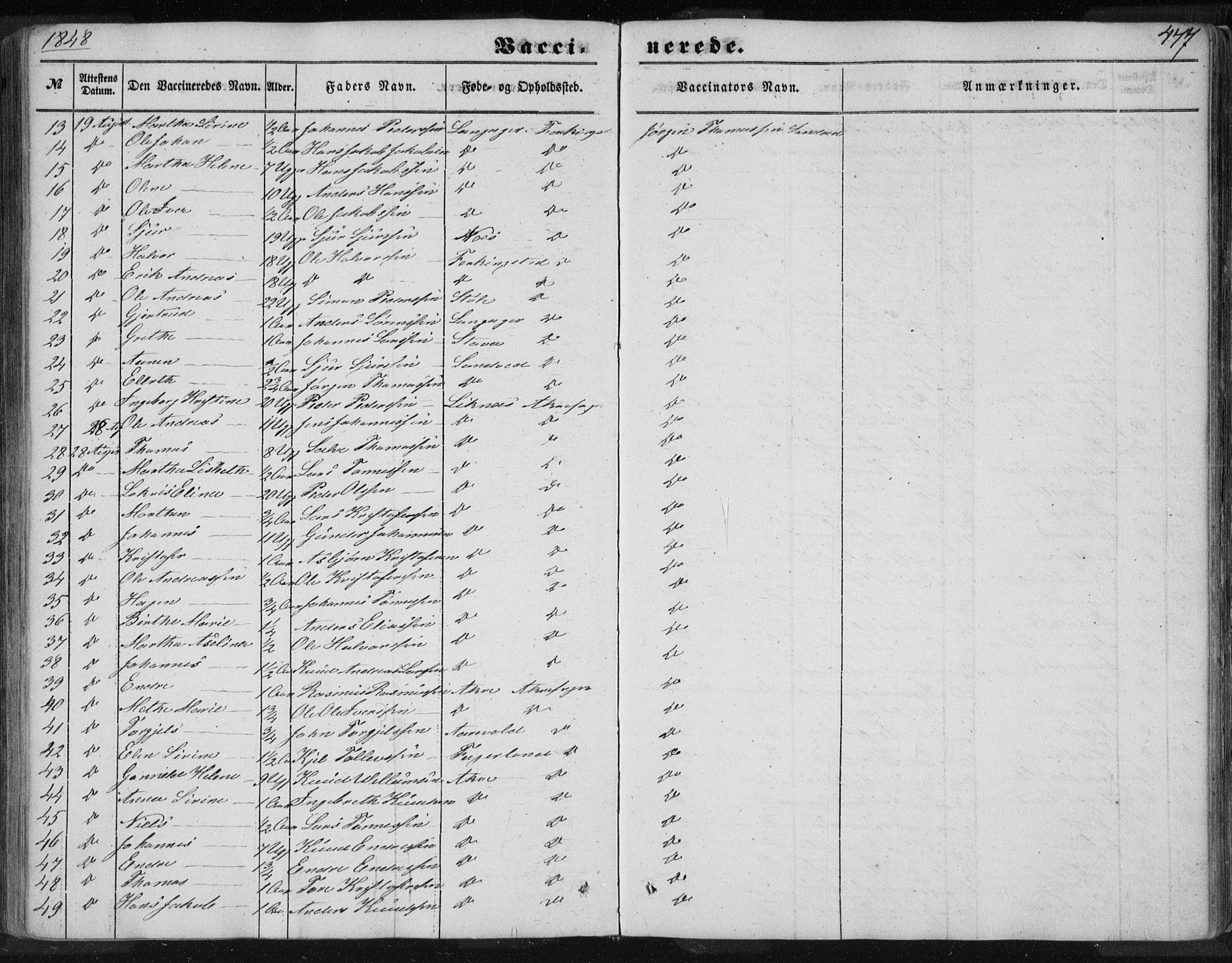 Skudenes sokneprestkontor, SAST/A -101849/H/Ha/Haa/L0005: Parish register (official) no. A 3.2, 1847-1863, p. 477