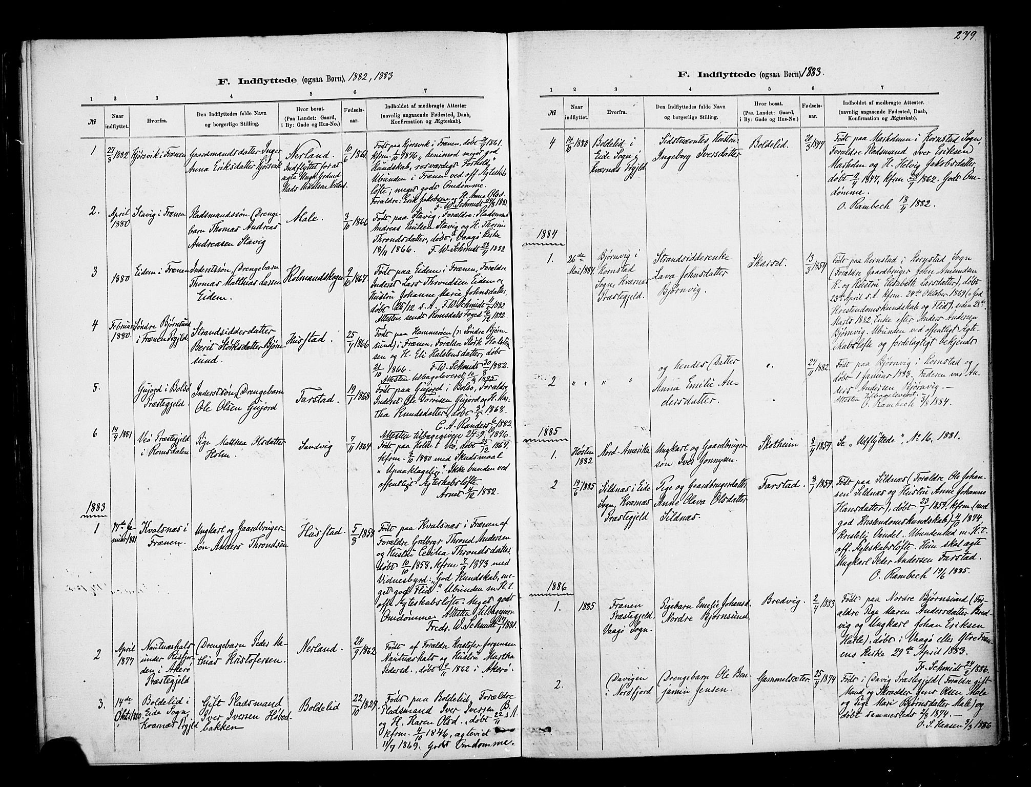 Ministerialprotokoller, klokkerbøker og fødselsregistre - Møre og Romsdal, AV/SAT-A-1454/567/L0778: Parish register (official) no. 567A01, 1881-1903, p. 279