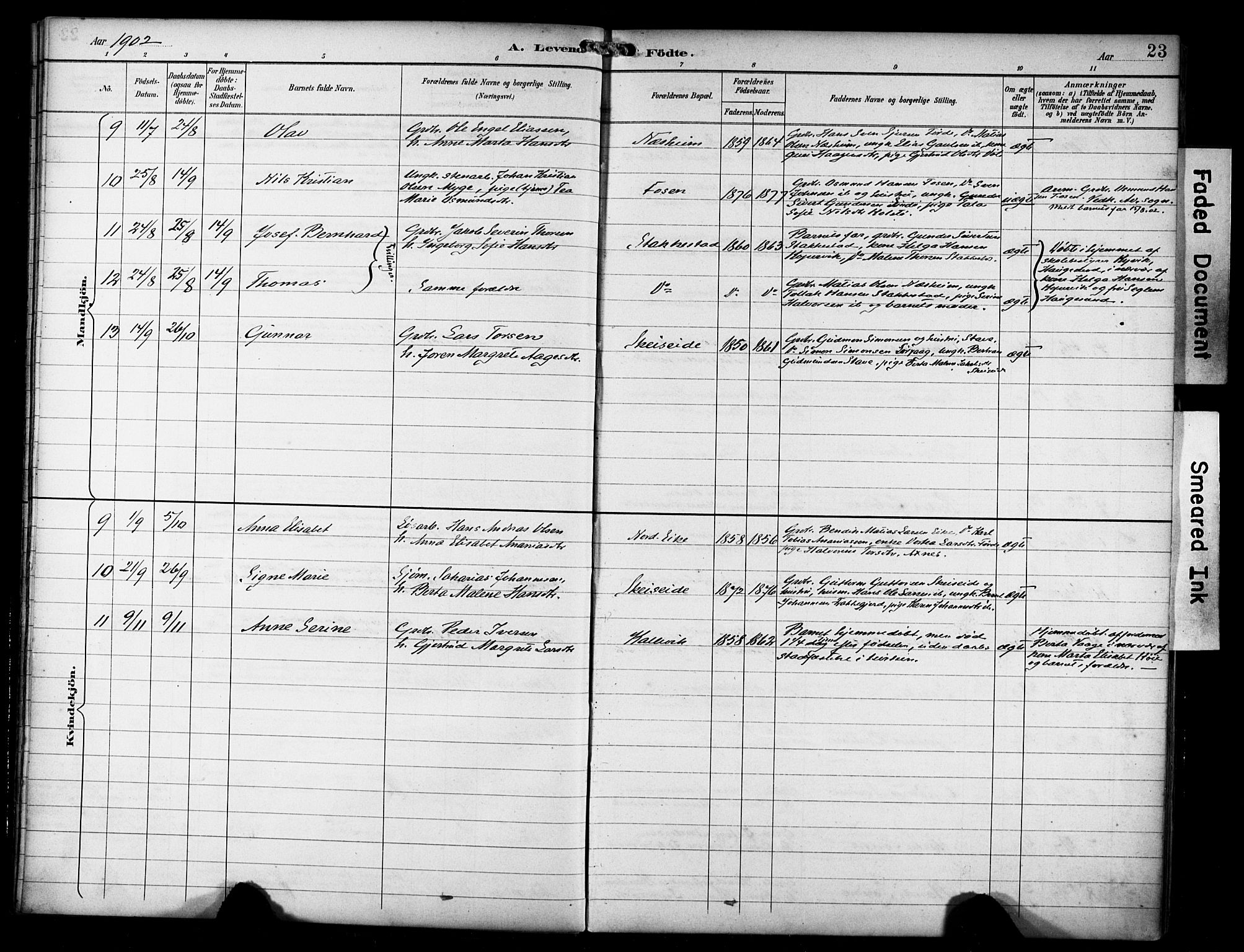 Avaldsnes sokneprestkontor, AV/SAST-A -101851/H/Ha/Haa/L0016: Parish register (official) no. A 16, 1893-1918, p. 23