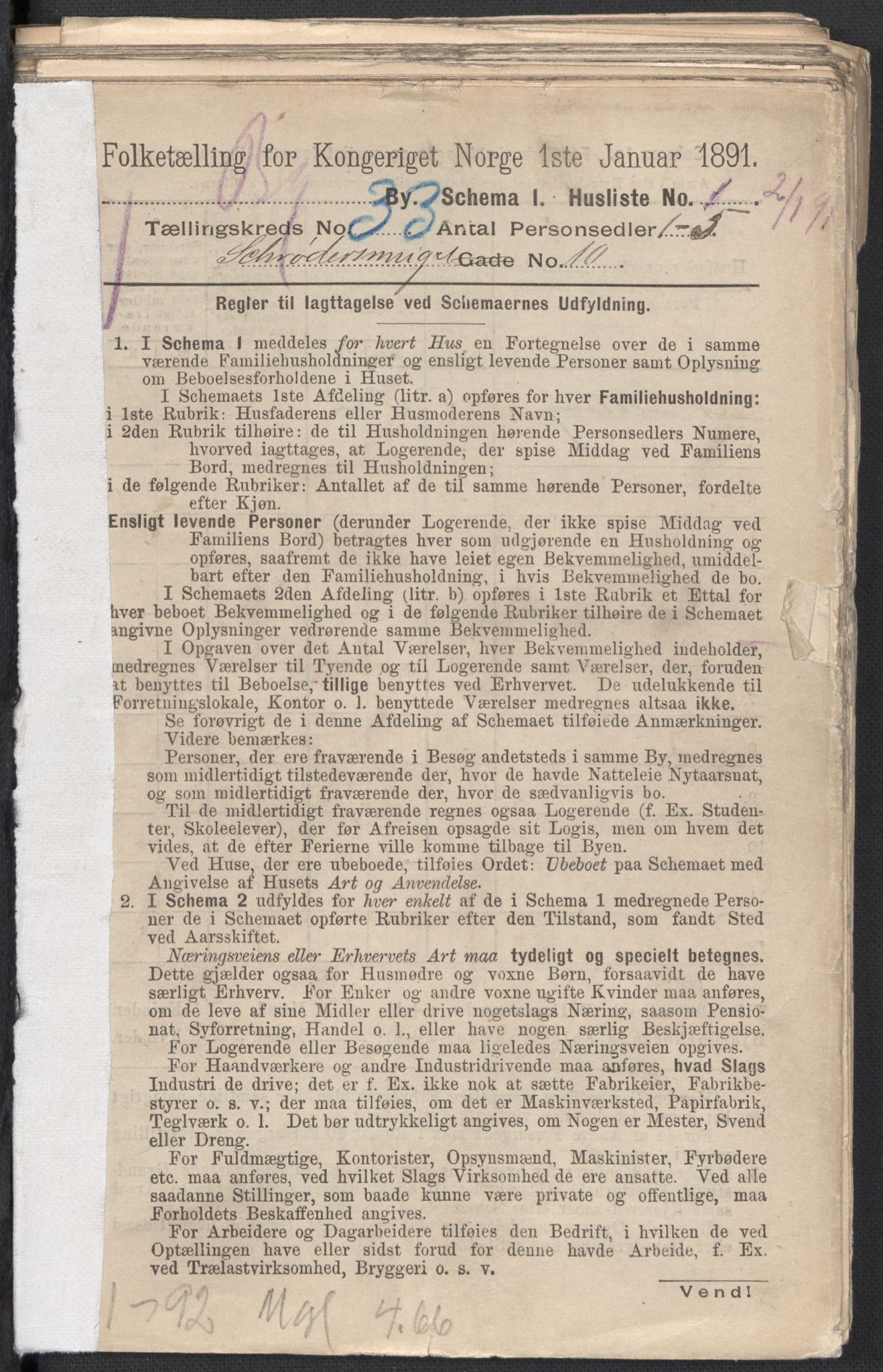 RA, 1891 Census for 1301 Bergen, 1891, p. 5172