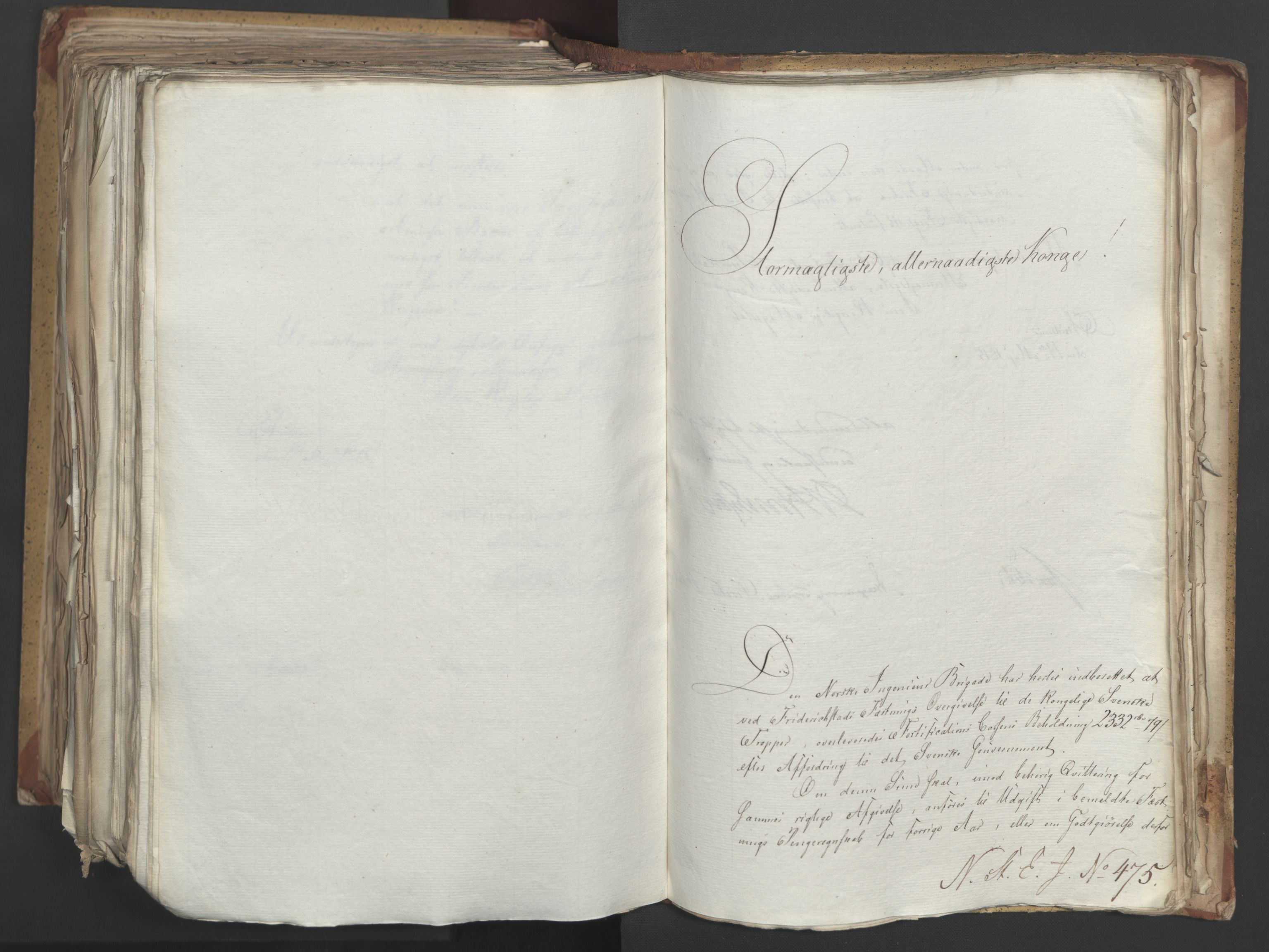 Statsrådsavdelingen i Stockholm, AV/RA-S-1003/D/Da/L0002: Regjeringsinnstillinger nr. 263-518, 1815, p. 485