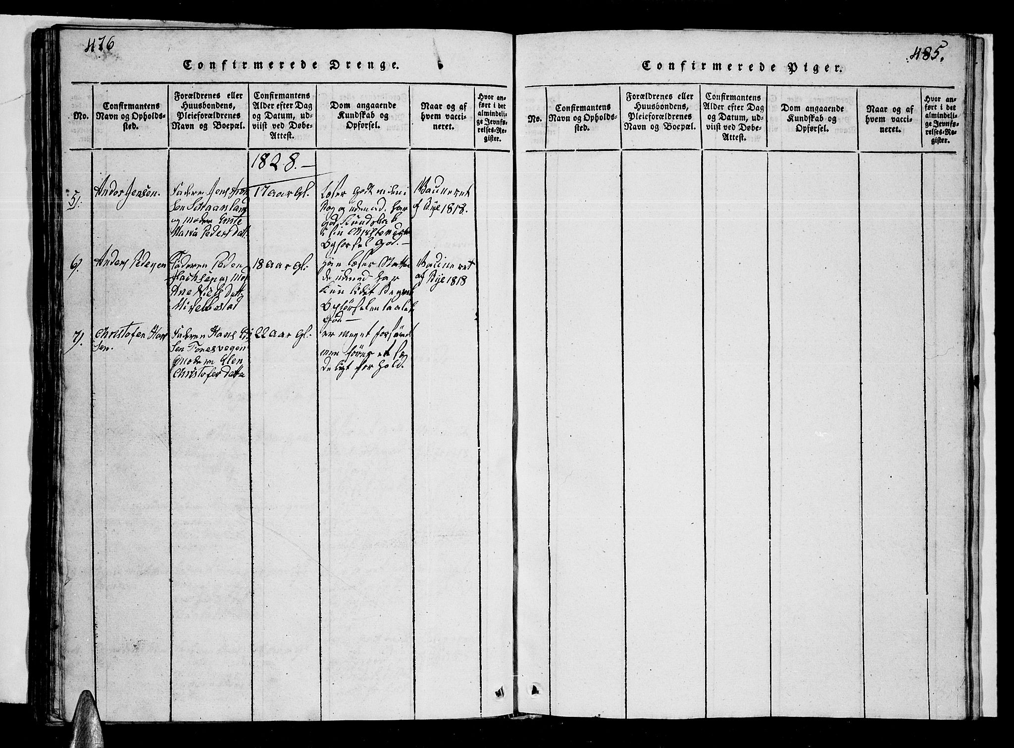 Ministerialprotokoller, klokkerbøker og fødselsregistre - Nordland, SAT/A-1459/855/L0812: Parish register (copy) no. 855C01, 1821-1838, p. 476-477