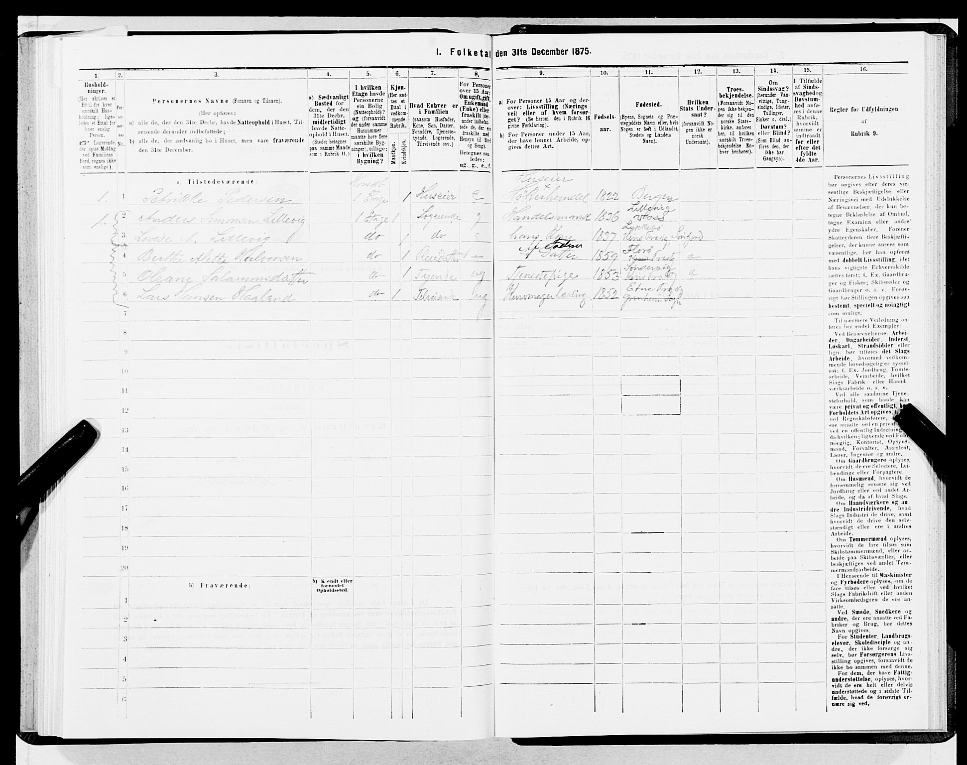 SAB, 1875 census for 1301 Bergen, 1875, p. 2502