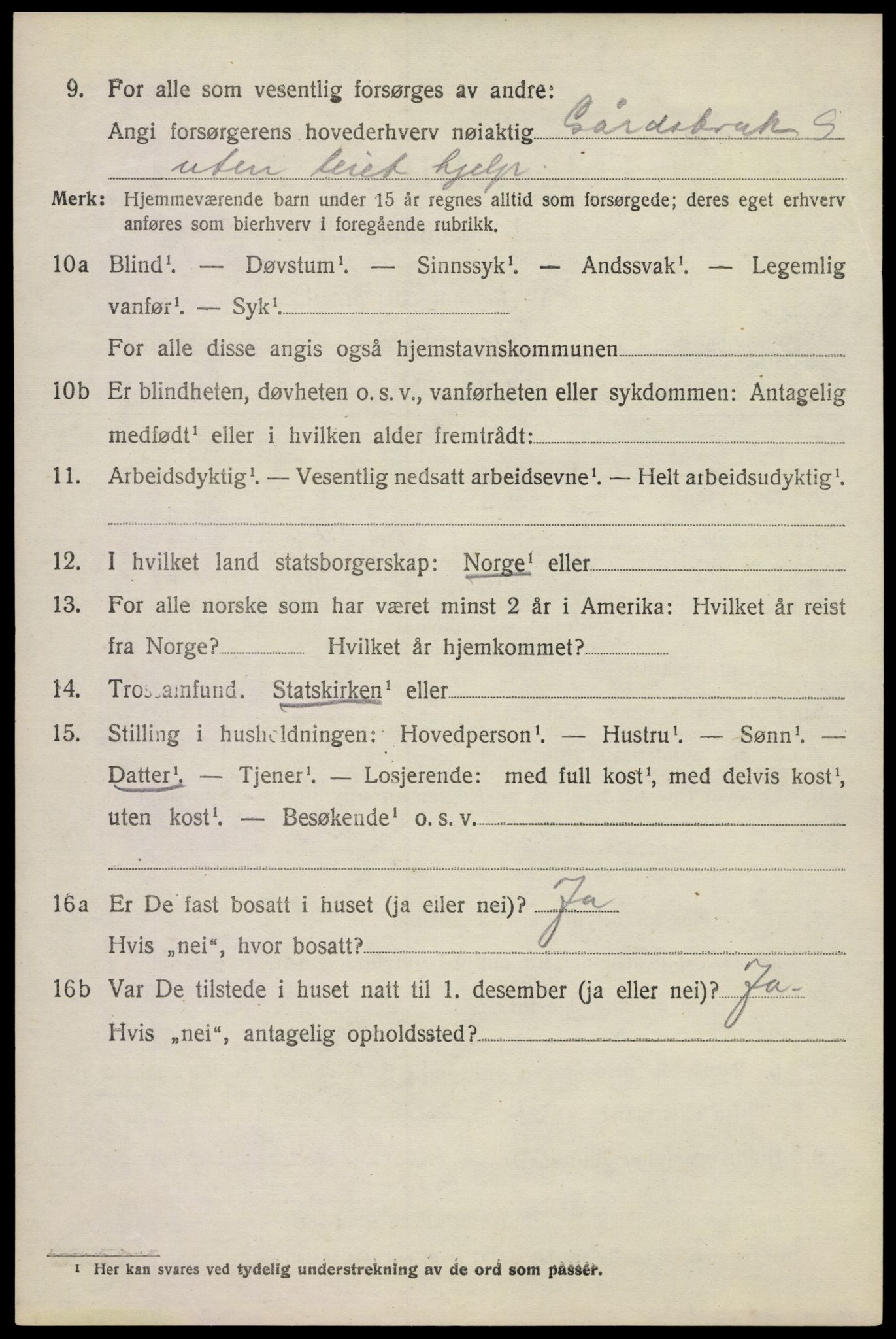 SAKO, 1920 census for Sem, 1920, p. 7532
