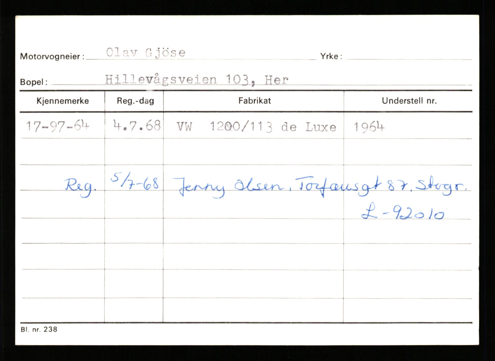 Stavanger trafikkstasjon, AV/SAST-A-101942/0/G/L0010: Registreringsnummer: 130000 - 239953, 1930-1971, p. 1719