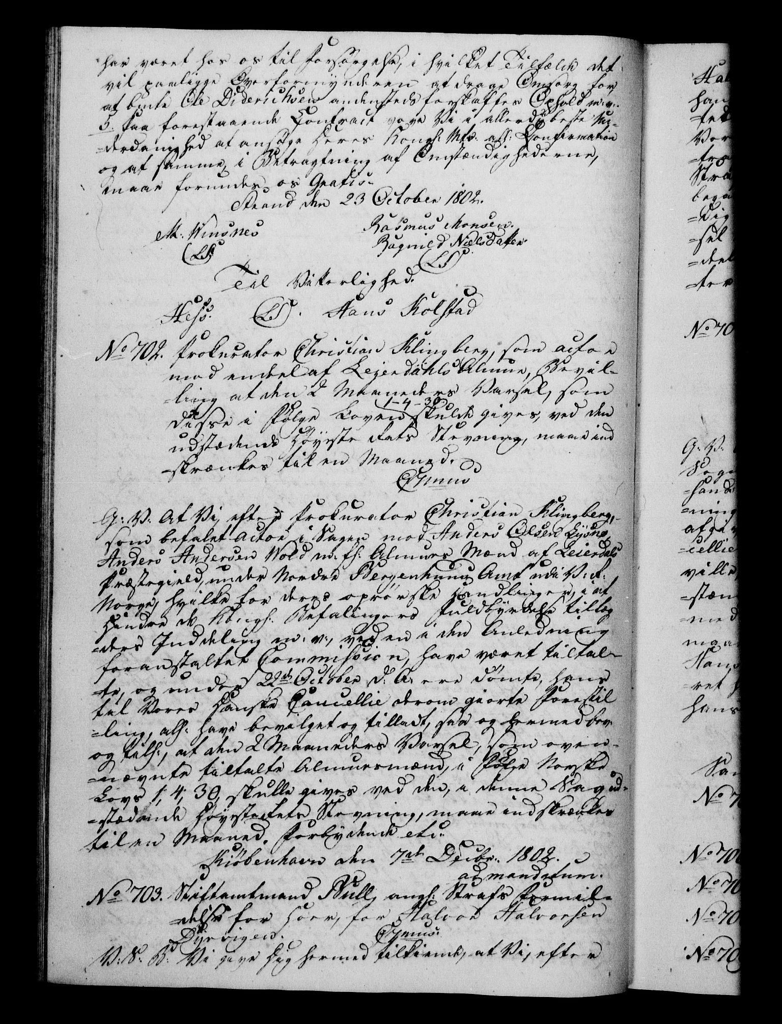 Danske Kanselli 1800-1814, RA/EA-3024/H/Hf/Hfb/Hfba/L0002: Registranter, 1802-1804, p. 98b