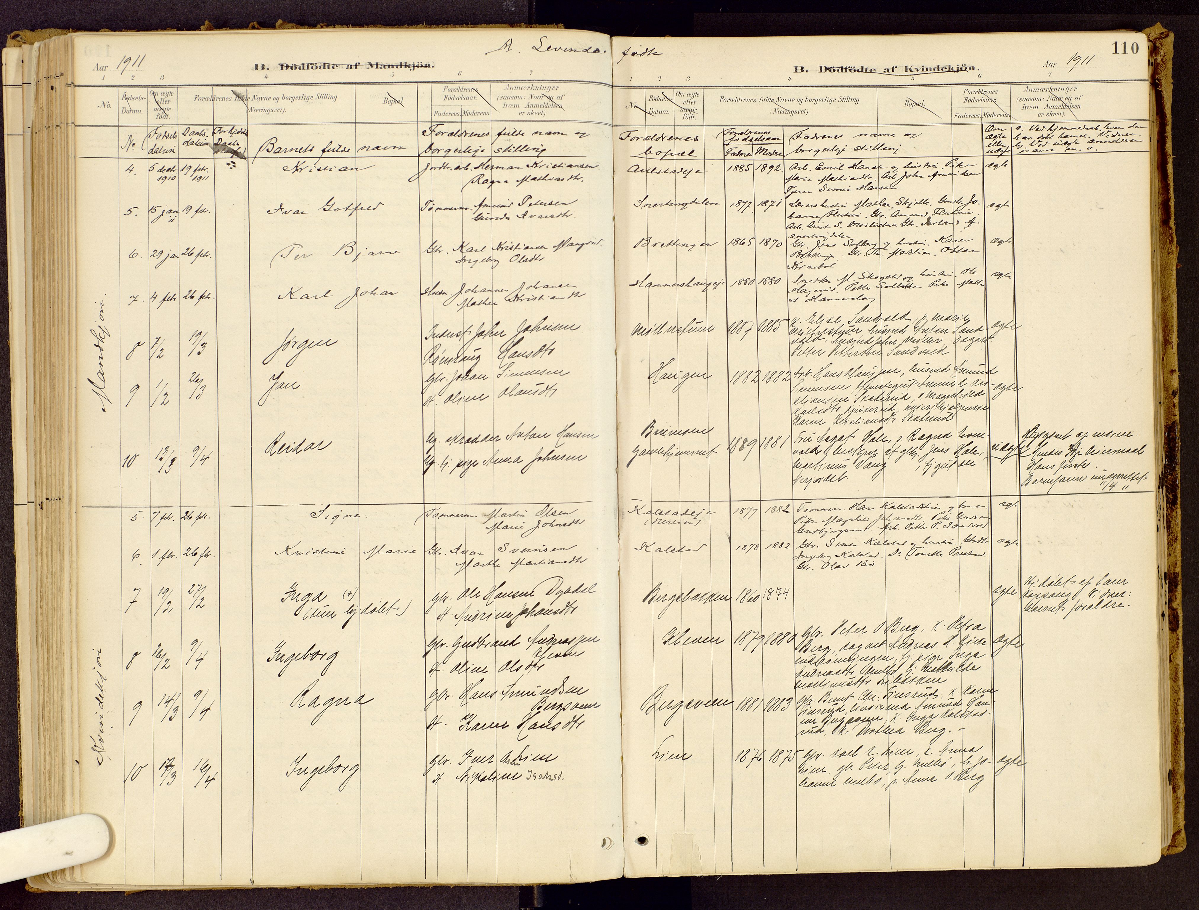 Vestre Gausdal prestekontor, SAH/PREST-094/H/Ha/Haa/L0001: Parish register (official) no. 1, 1887-1914, p. 110