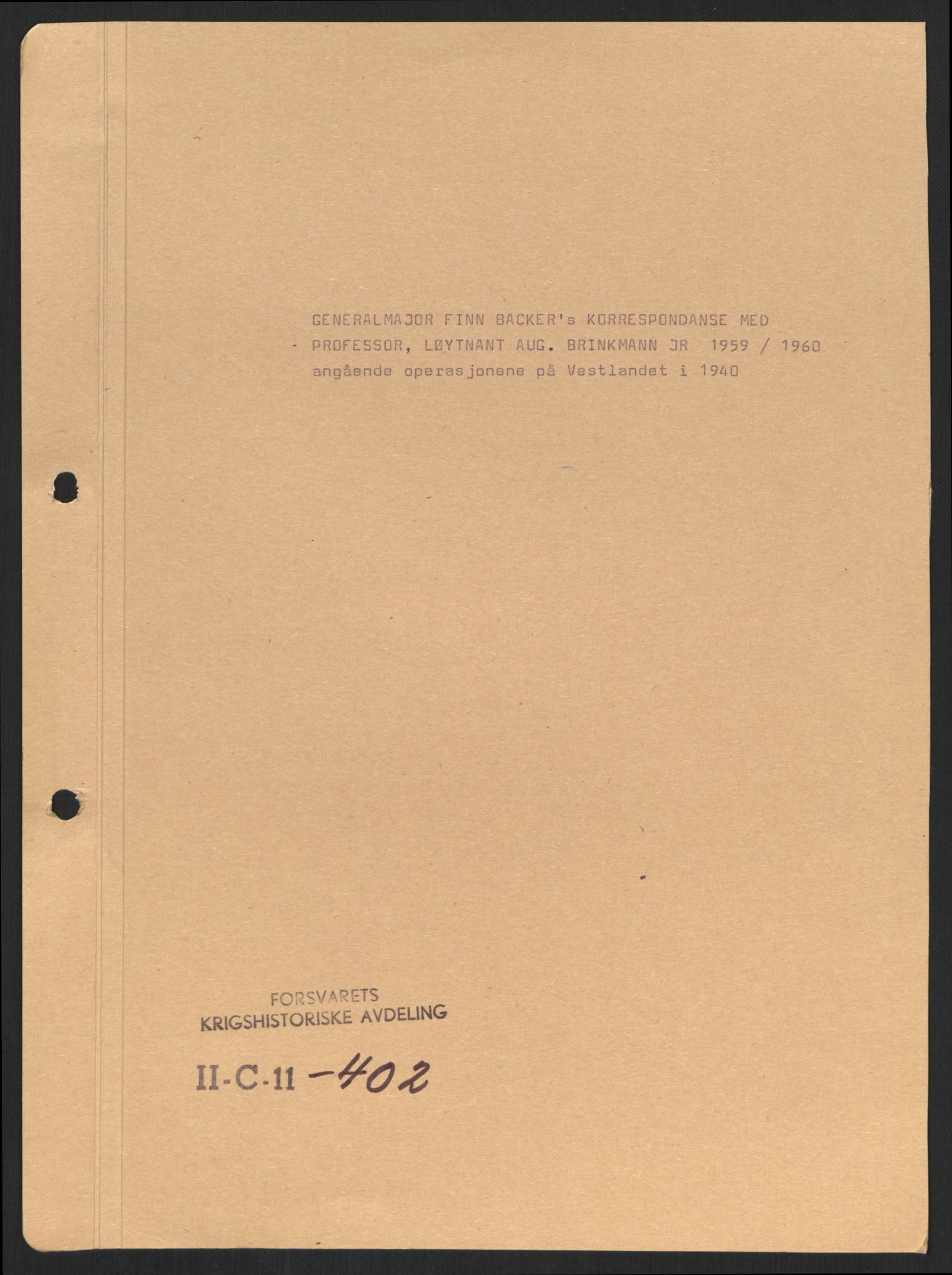 Forsvaret, Forsvarets krigshistoriske avdeling, RA/RAFA-2017/Y/Yb/L0100: II-C-11-401-402  -  4. Divisjon., 1940-1962, p. 448