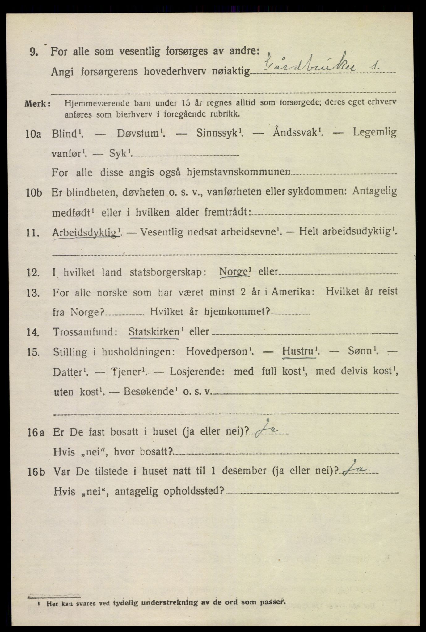 SAK, 1920 census for Holt, 1920, p. 5431