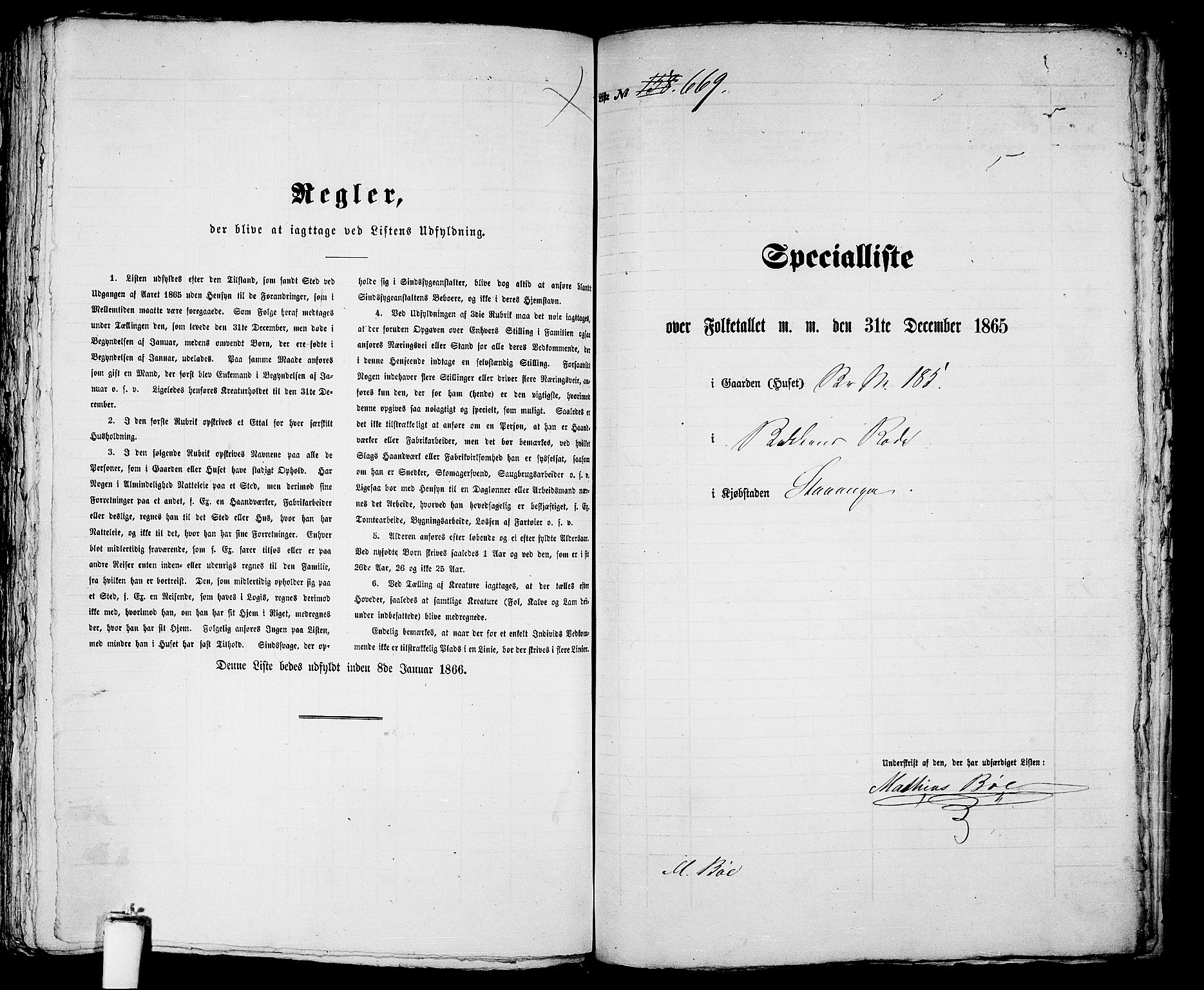 RA, 1865 census for Stavanger, 1865, p. 1368