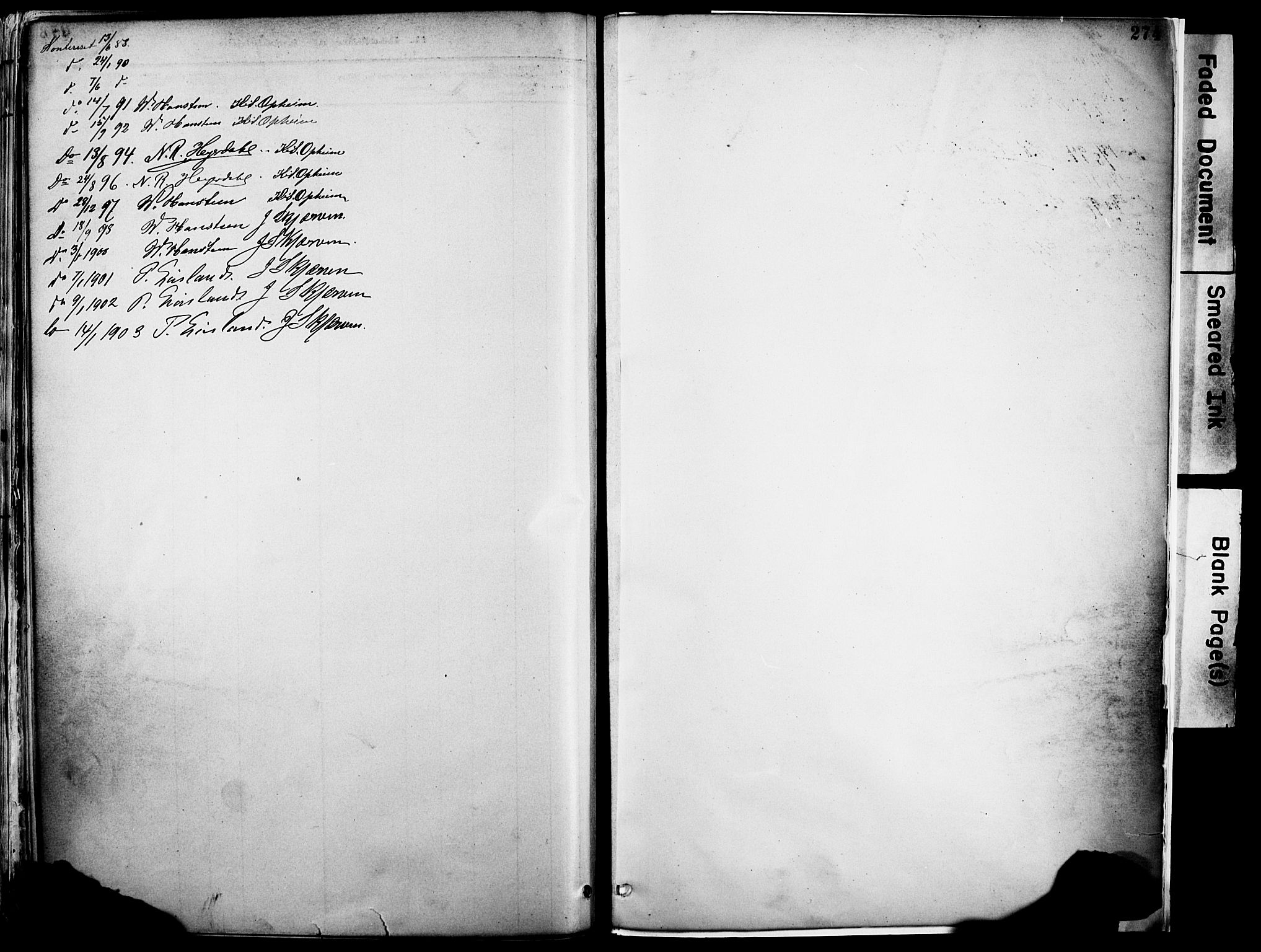 Voss sokneprestembete, AV/SAB-A-79001/H/Haa: Parish register (official) no. A 21, 1887-1903