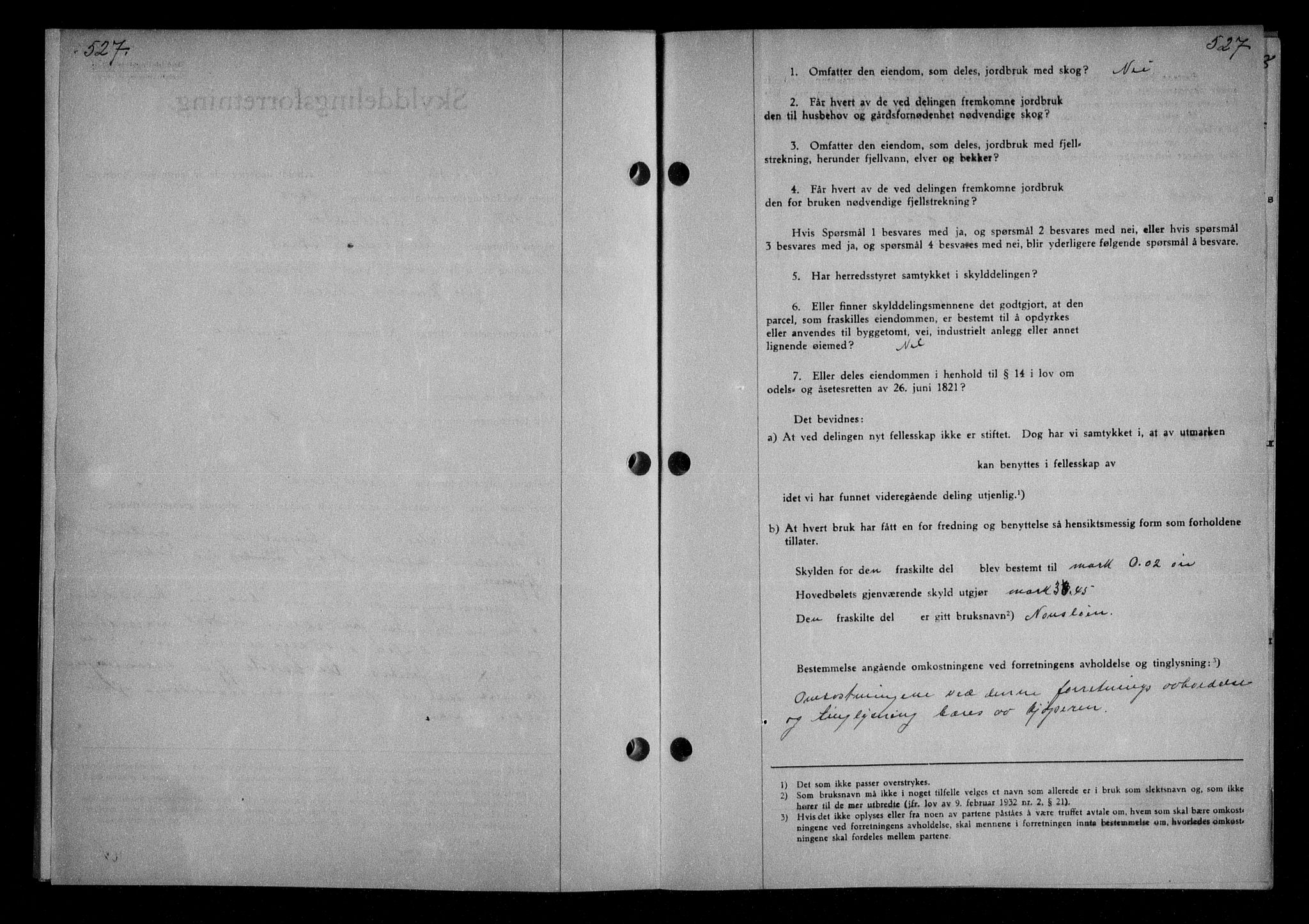 Nordmøre sorenskriveri, AV/SAT-A-4132/1/2/2Ca/L0084: Mortgage book no. 74, 1935-1935, Deed date: 03.06.1935