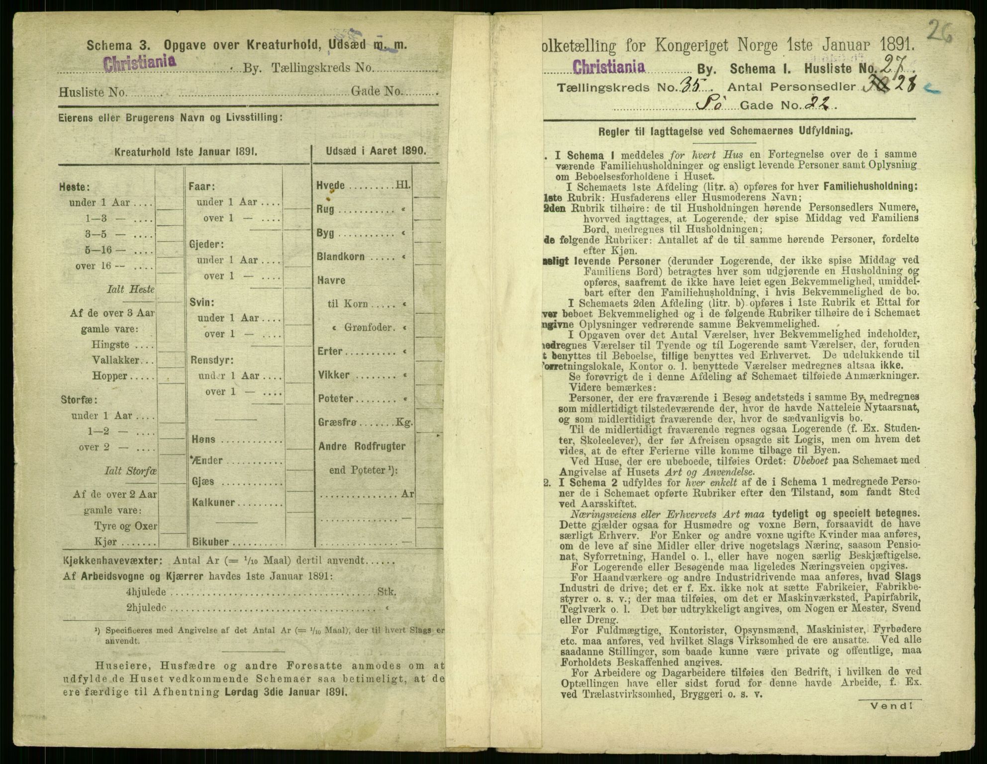 RA, 1891 census for 0301 Kristiania, 1891, p. 19228