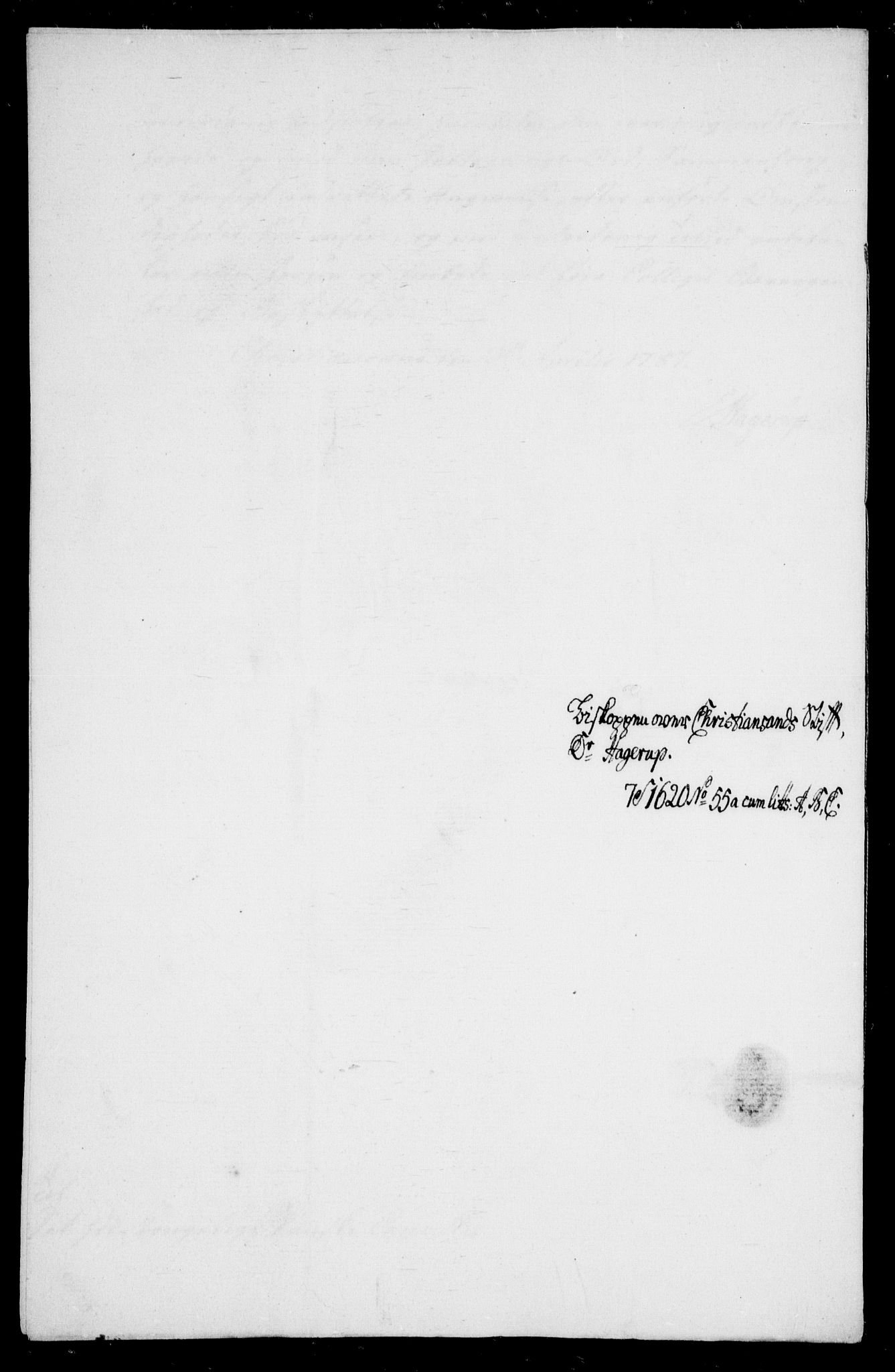 Danske Kanselli, Skapsaker, AV/RA-EA-4061/F/L0097: Skap 16, pakke 7 III, 1787, p. 10