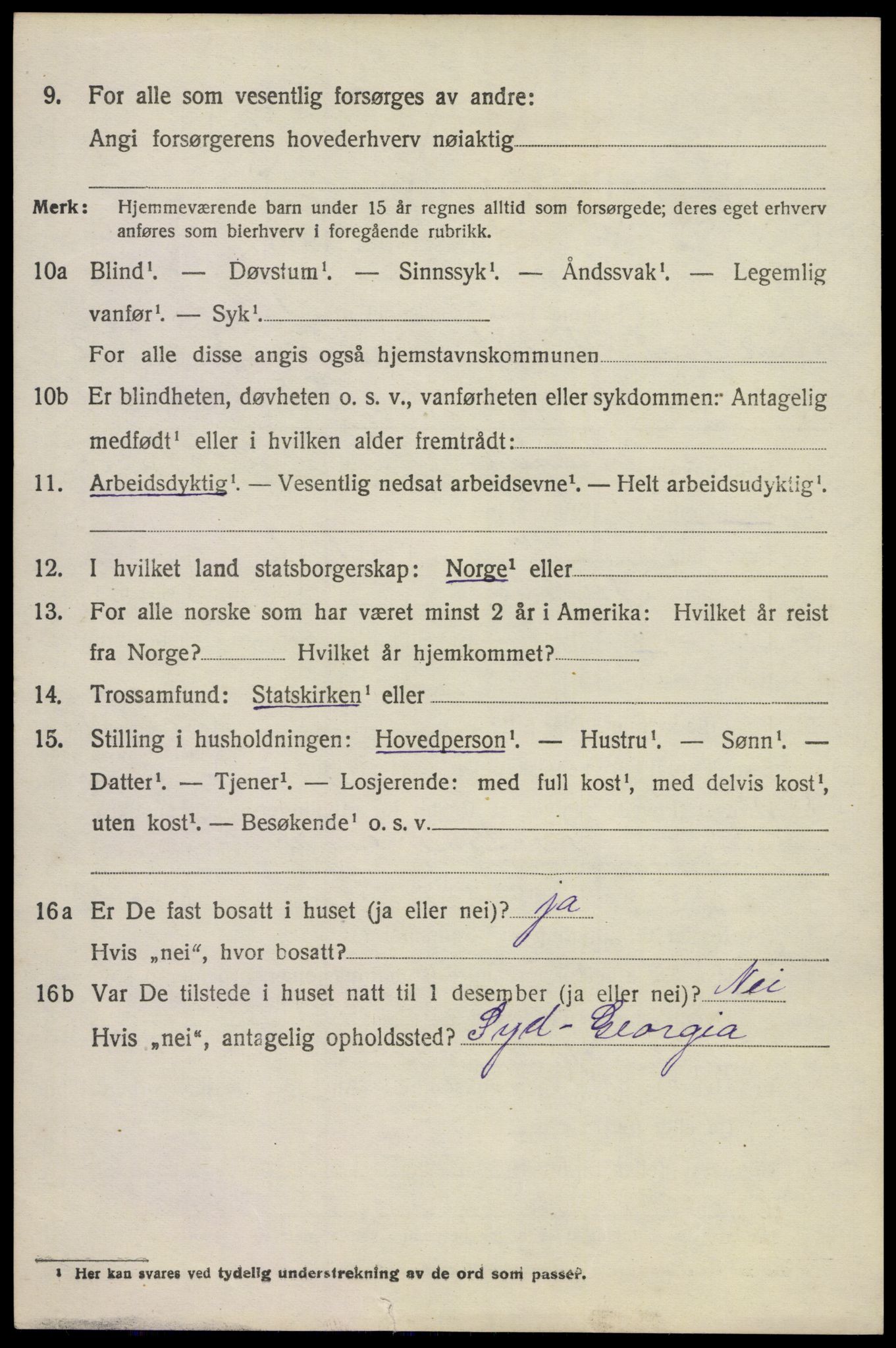 SAKO, 1920 census for Lardal, 1920, p. 2168