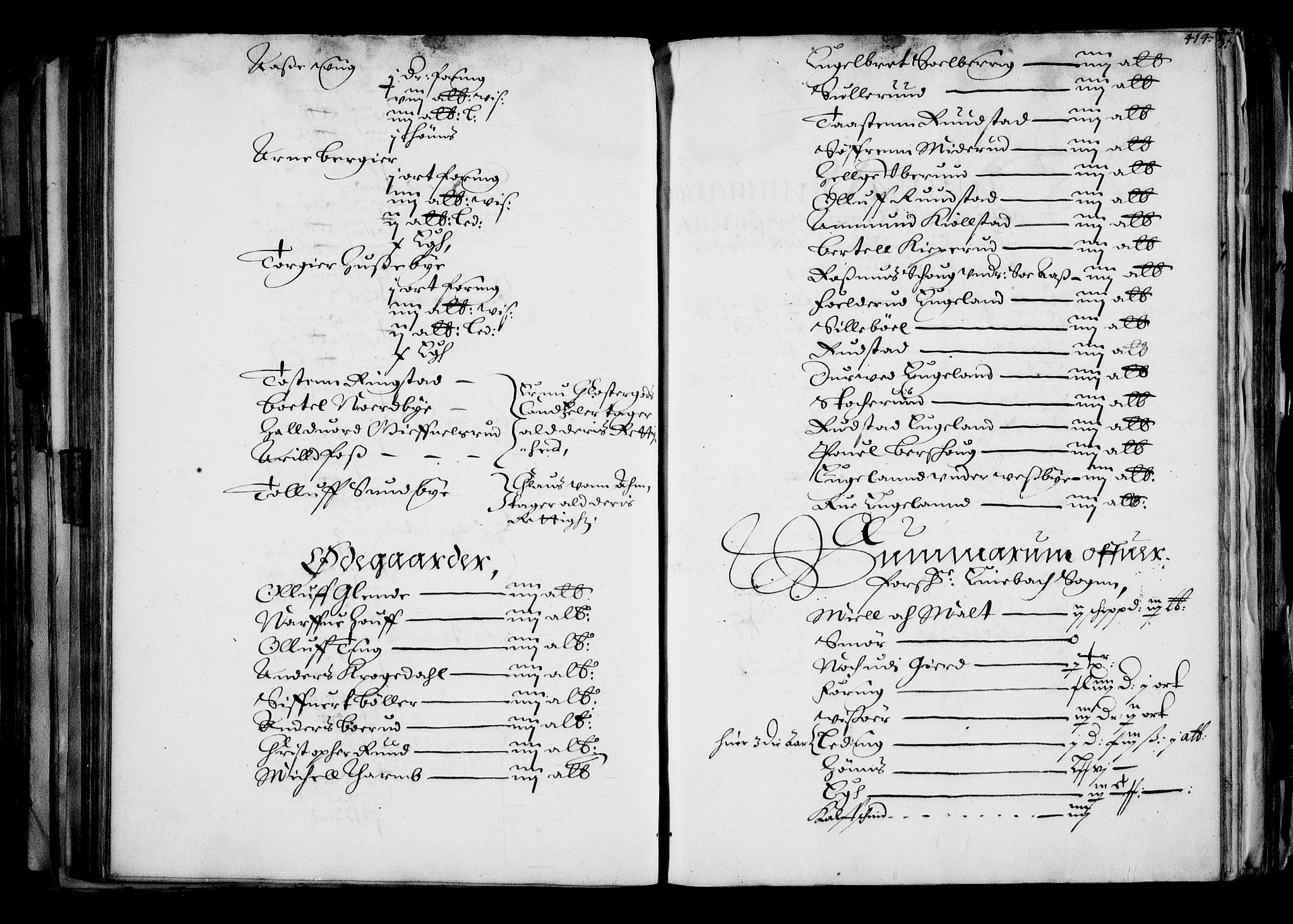 Rentekammeret inntil 1814, Realistisk ordnet avdeling, RA/EA-4070/N/Na/L0001: [XI f]: Akershus stifts jordebok, 1652, p. 413b-414a