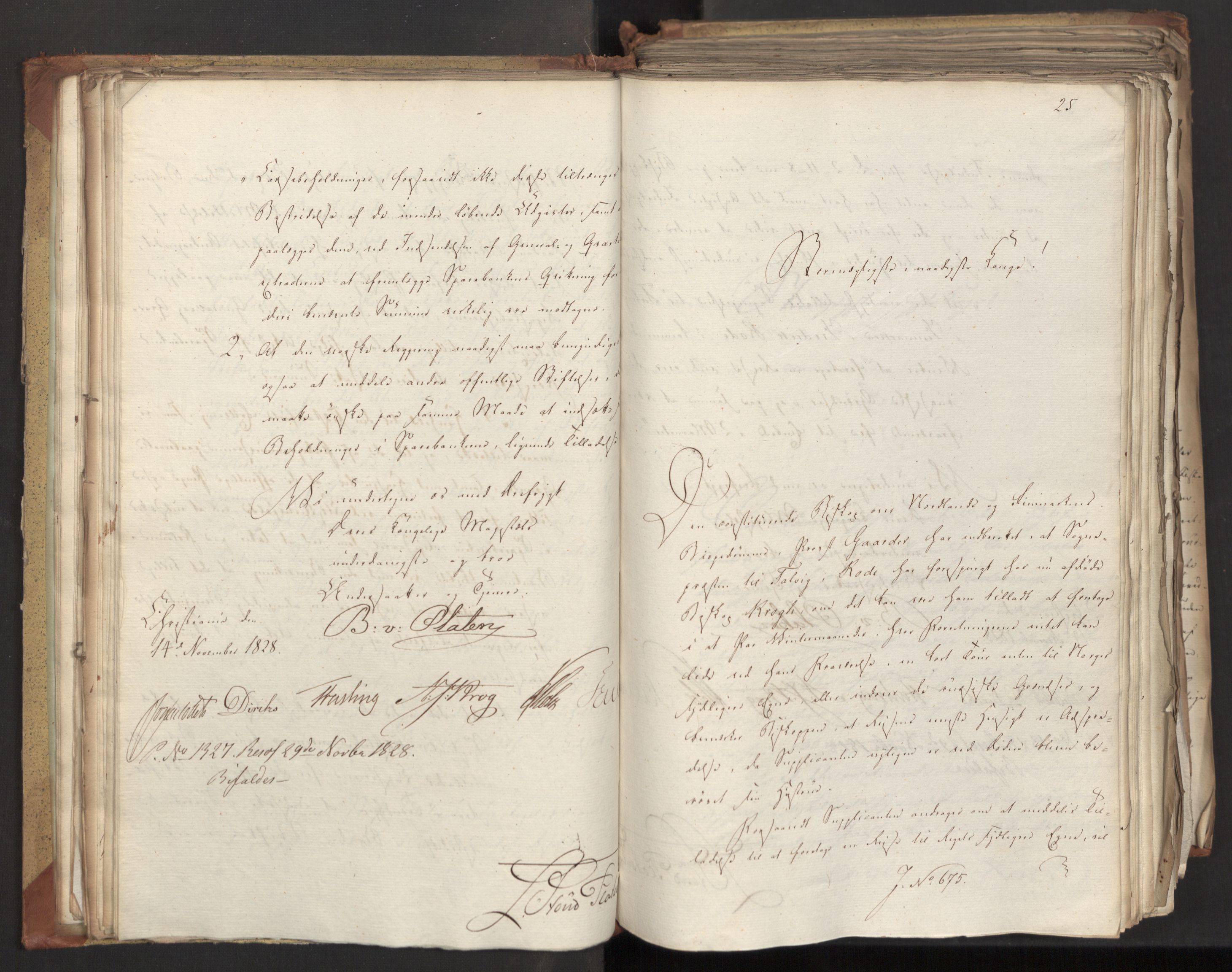 Statsrådsavdelingen i Stockholm, AV/RA-S-1003/D/Da/L0057: Regjeringsinnstillinger nr. 651-807, 1828, p. 67