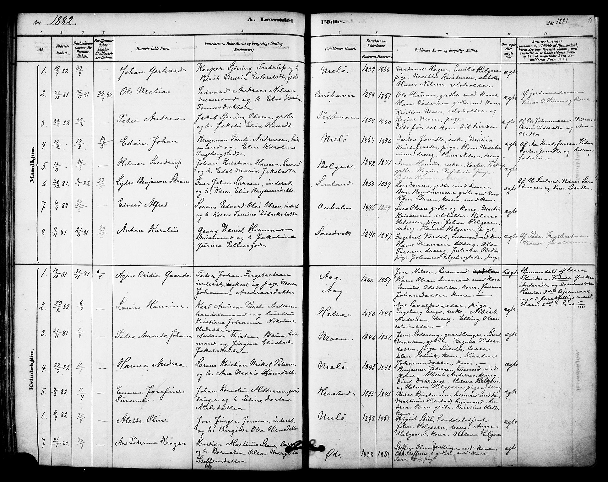 Ministerialprotokoller, klokkerbøker og fødselsregistre - Nordland, SAT/A-1459/843/L0626: Parish register (official) no. 843A01, 1878-1907, p. 40