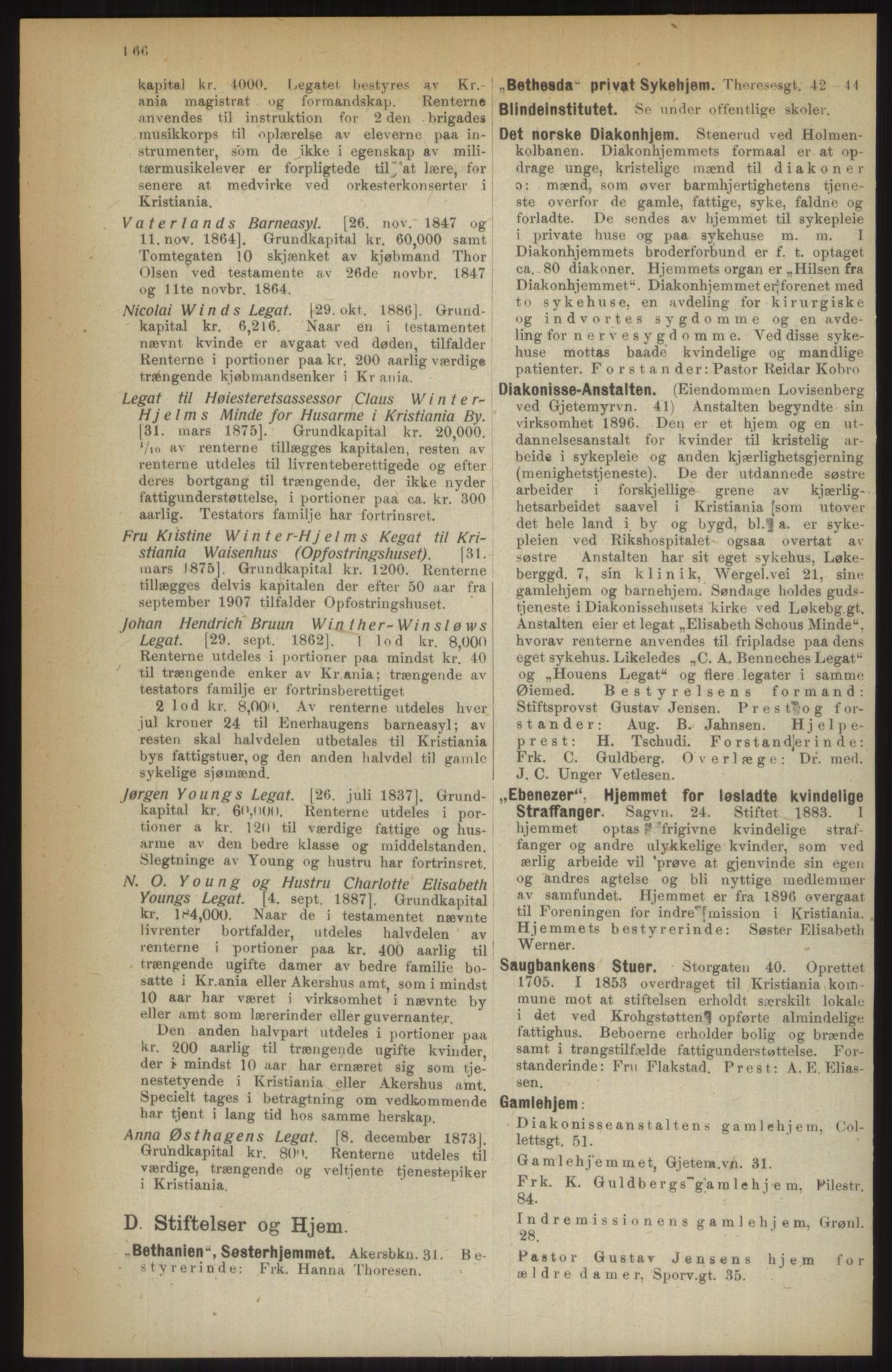 Kristiania/Oslo adressebok, PUBL/-, 1914, p. 166