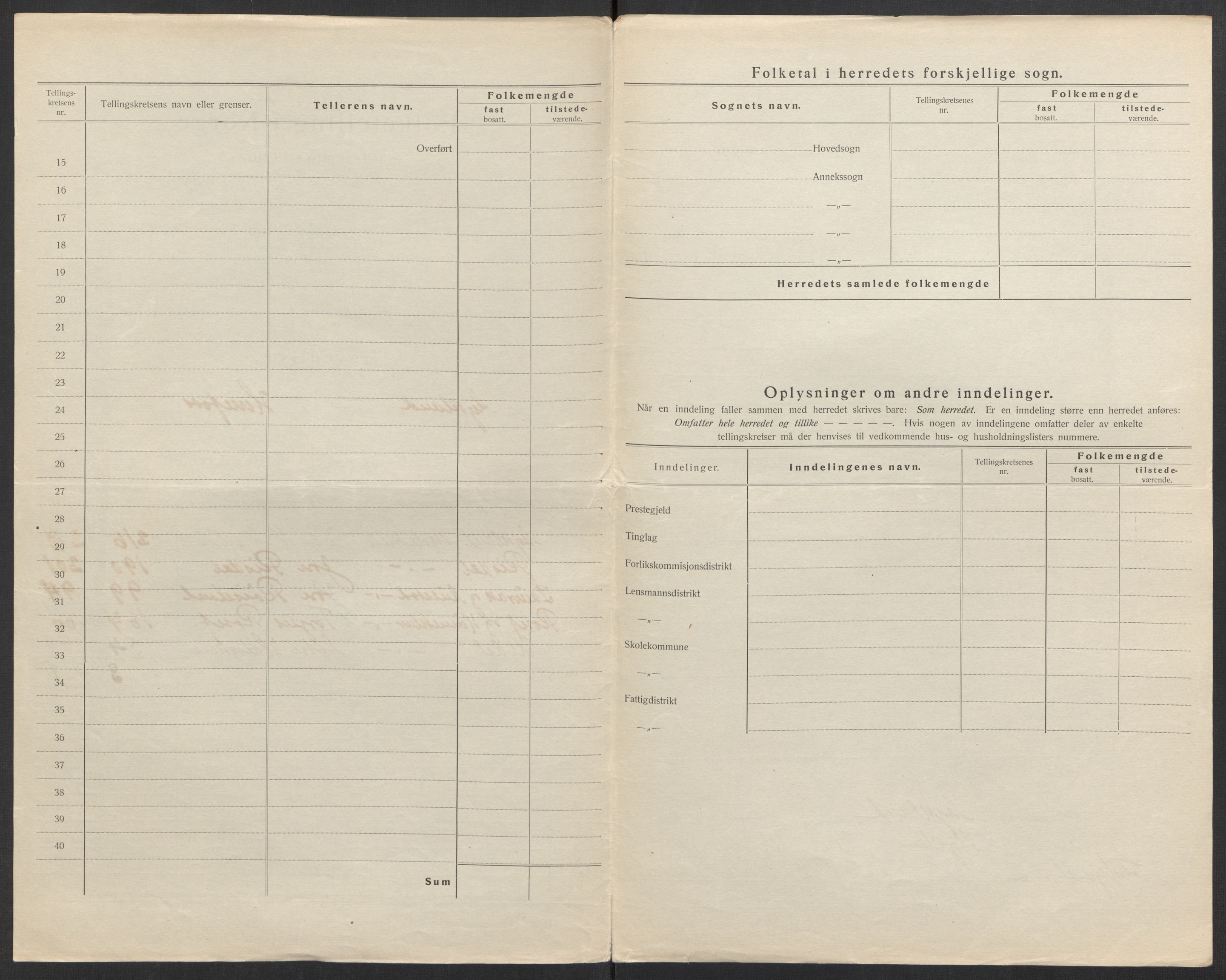 SAK, 1920 census for Mykland, 1920, p. 5