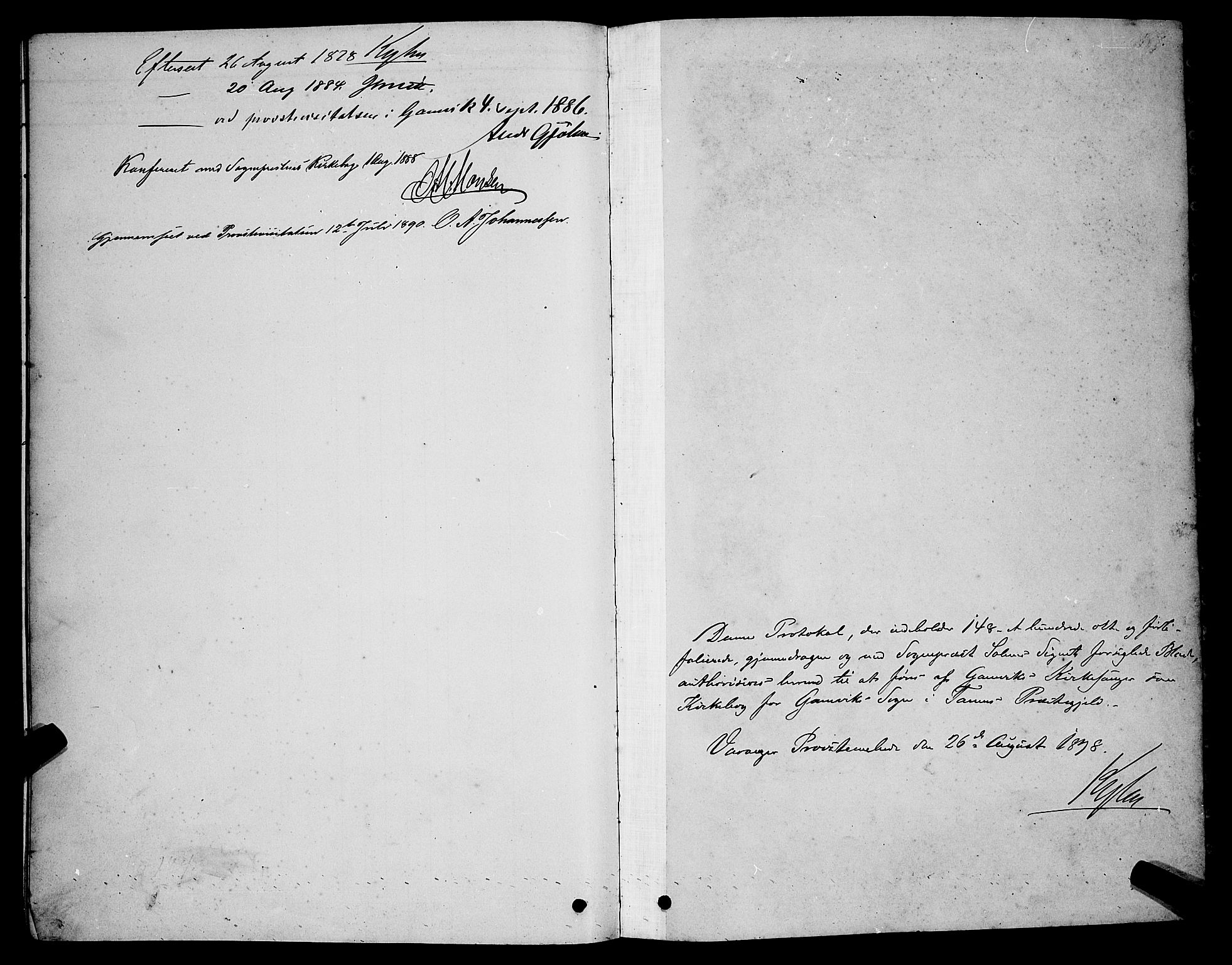 Tana sokneprestkontor, SATØ/S-1334/H/Hb/L0005klokker: Parish register (copy) no. 5, 1878-1891