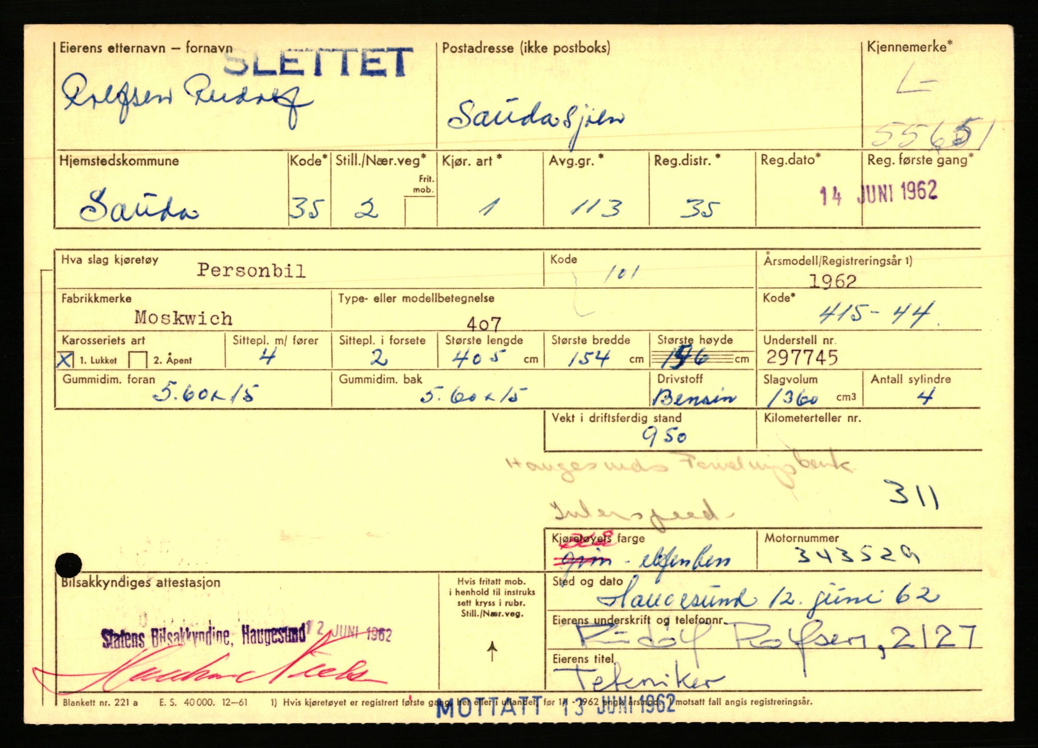 Stavanger trafikkstasjon, AV/SAST-A-101942/0/F/L0054: L-54200 - L-55699, 1930-1971, p. 2711