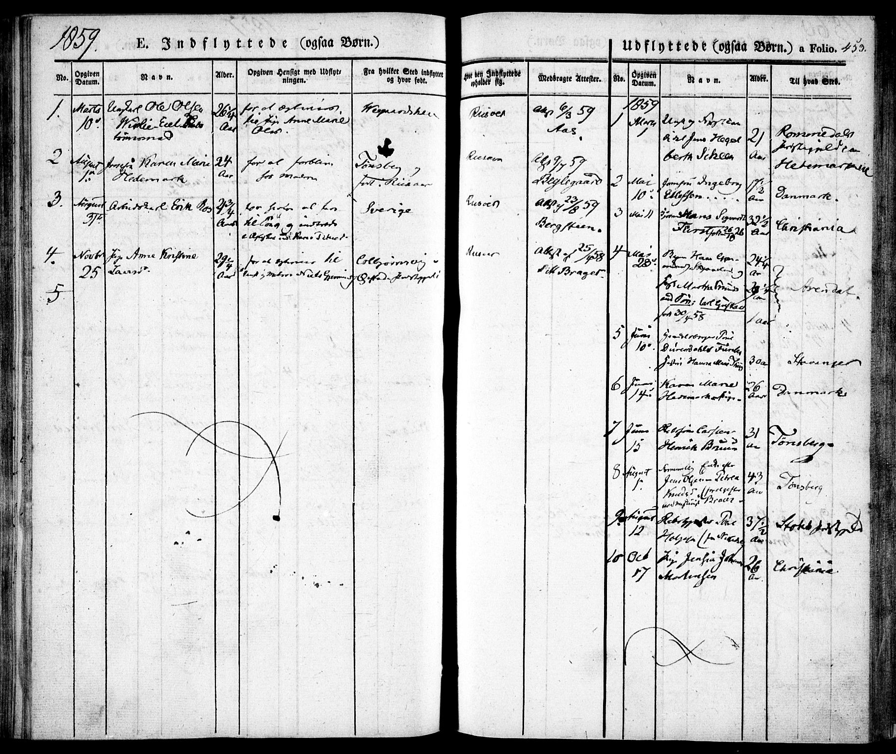 Risør sokneprestkontor, AV/SAK-1111-0035/F/Fa/L0003: Parish register (official) no. A 3, 1838-1864, p. 453