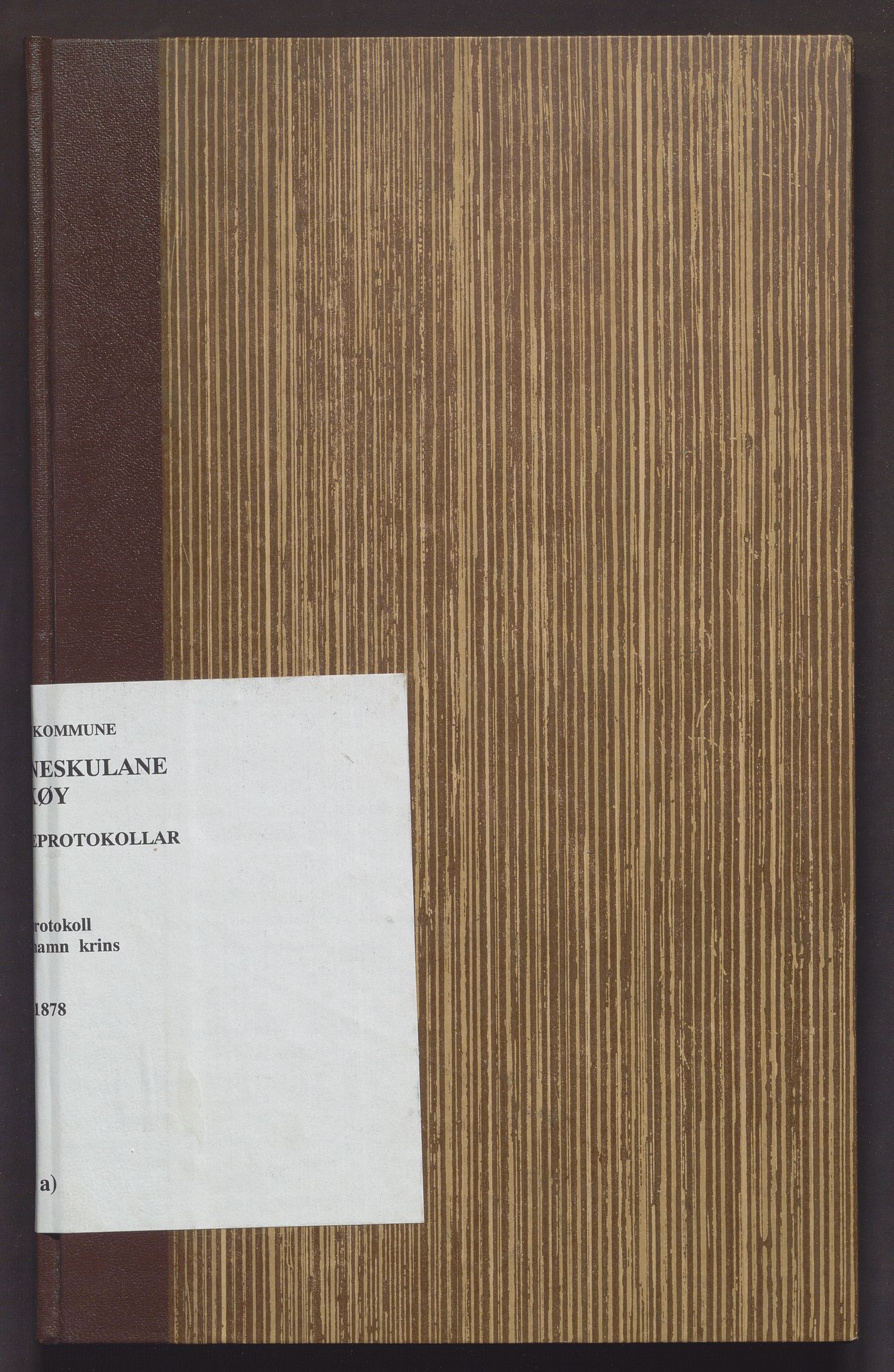 Askøy kommune. Barneskulane, IKAH/1247-231/F/Fc/L0001A: Skuleprotokoll for Strusshamn krins, 1865-1878