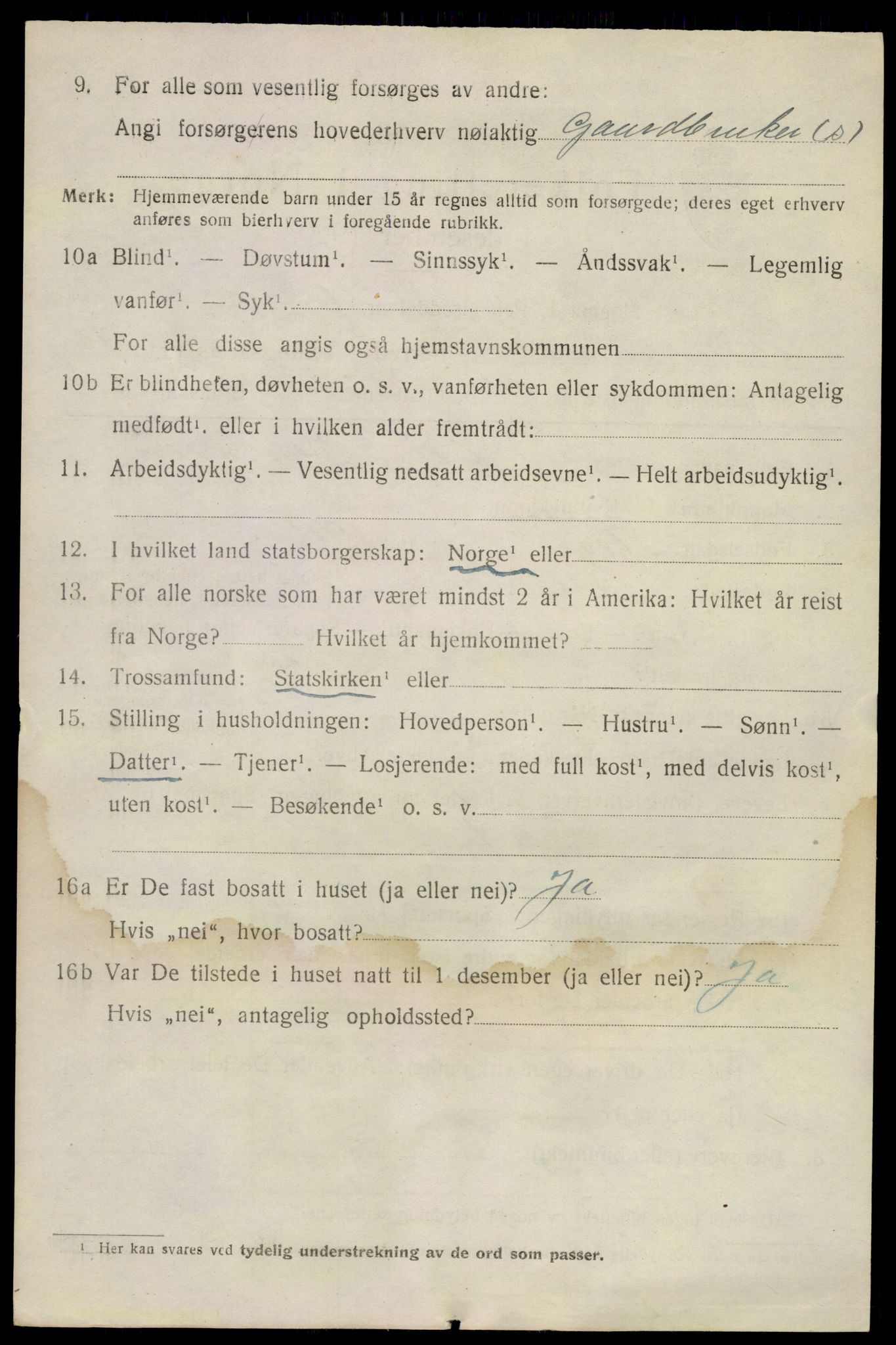 SAKO, 1920 census for Brunlanes, 1920, p. 8314