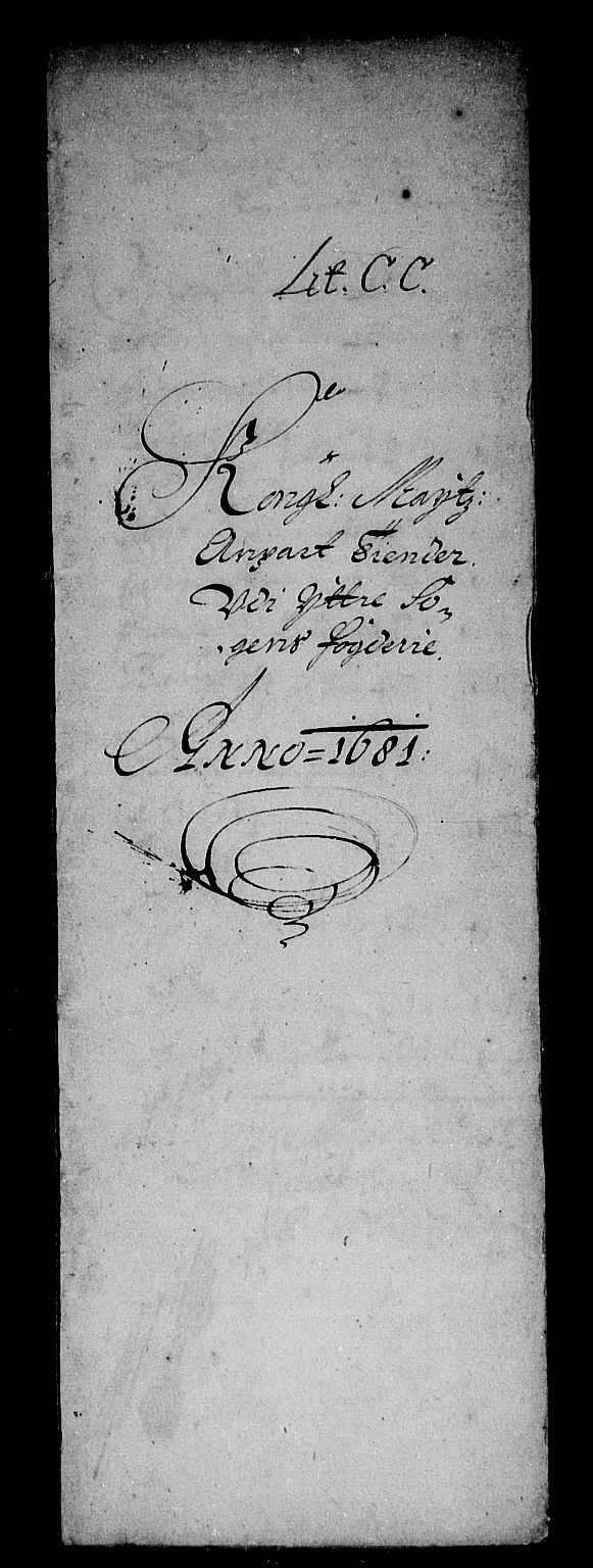 Rentekammeret inntil 1814, Reviderte regnskaper, Stiftamtstueregnskaper, Bergen stiftamt, AV/RA-EA-6043/R/Rc/L0061: Bergen stiftamt, 1681