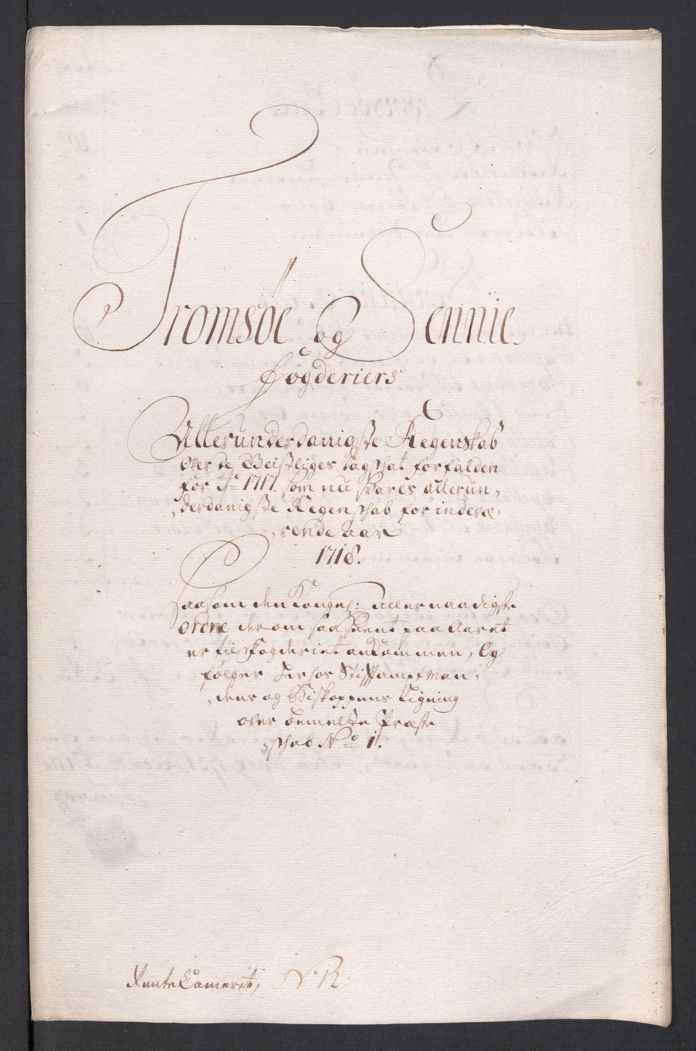 Rentekammeret inntil 1814, Reviderte regnskaper, Fogderegnskap, AV/RA-EA-4092/R68/L4764: Fogderegnskap Senja og Troms, 1718, p. 193