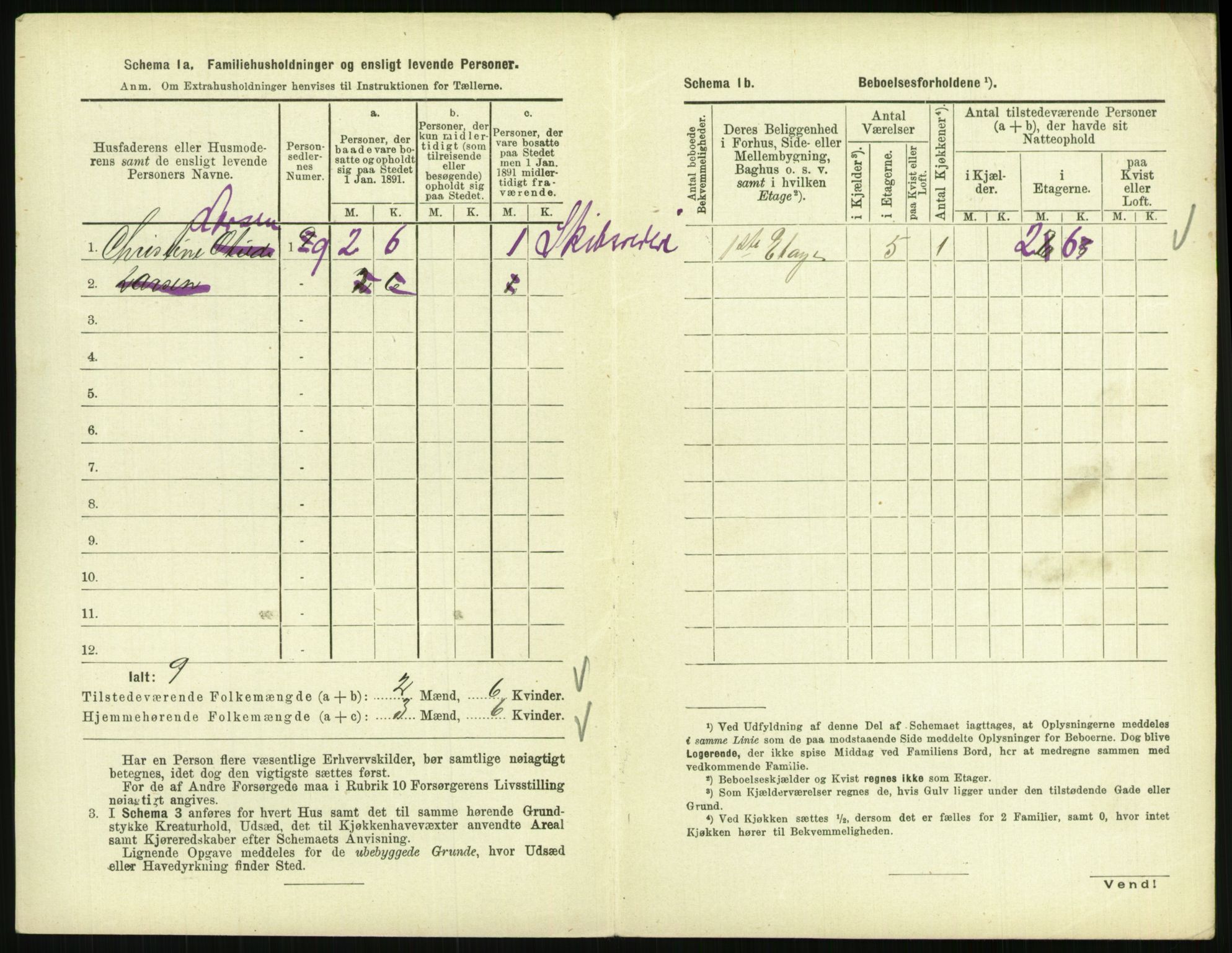 RA, 1891 census for 0801 Kragerø, 1891, p. 747