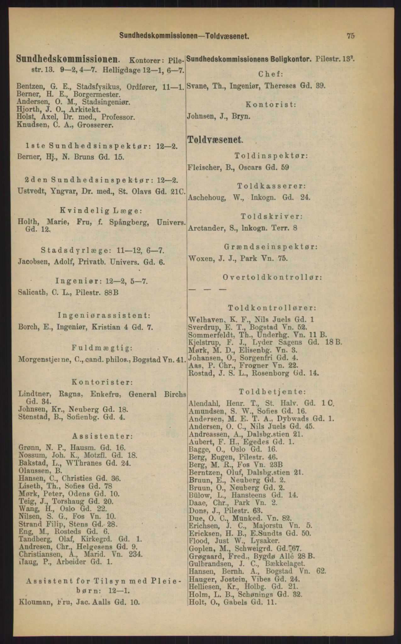 Kristiania/Oslo adressebok, PUBL/-, 1903, p. 75