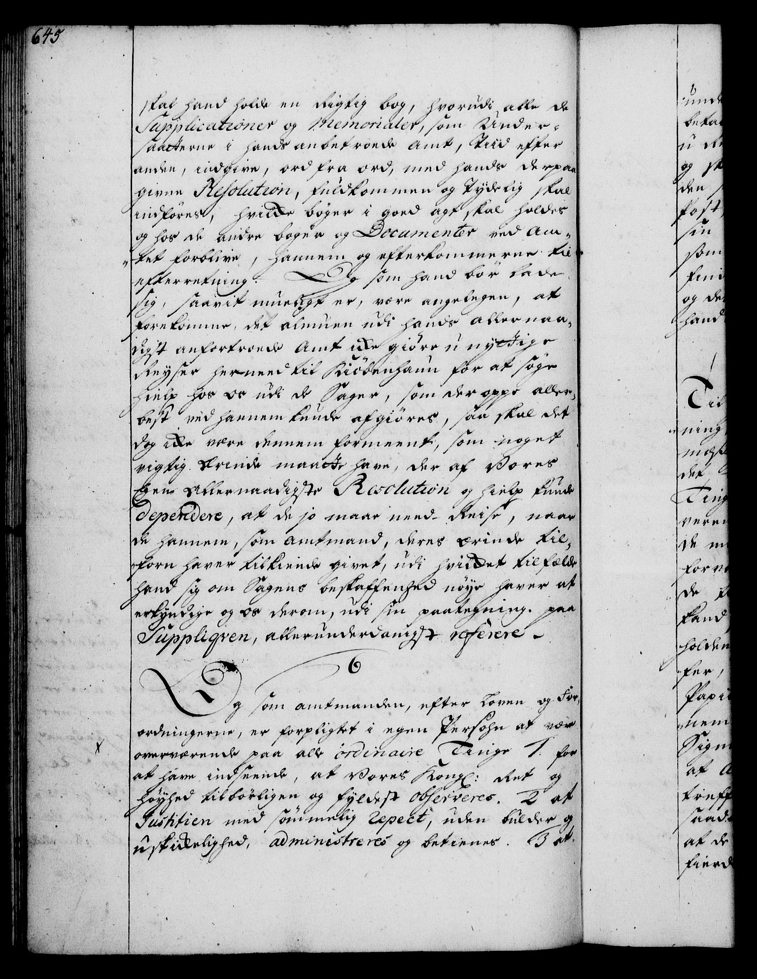Rentekammeret, Kammerkanselliet, AV/RA-EA-3111/G/Gg/Ggi/L0002: Norsk instruksjonsprotokoll med register (merket RK 53.35), 1729-1751, p. 645