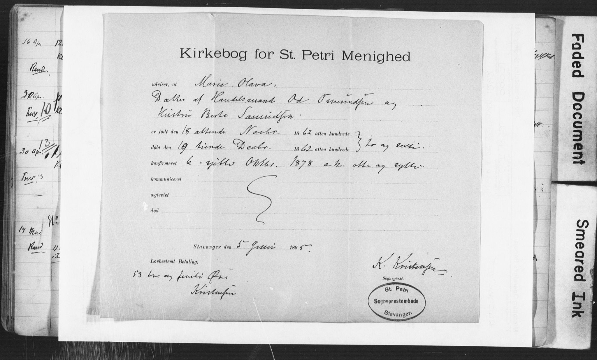 Hetland sokneprestkontor, AV/SAST-A-101826/70/705BA/L0002: Banns register no. 2, 1890-1898