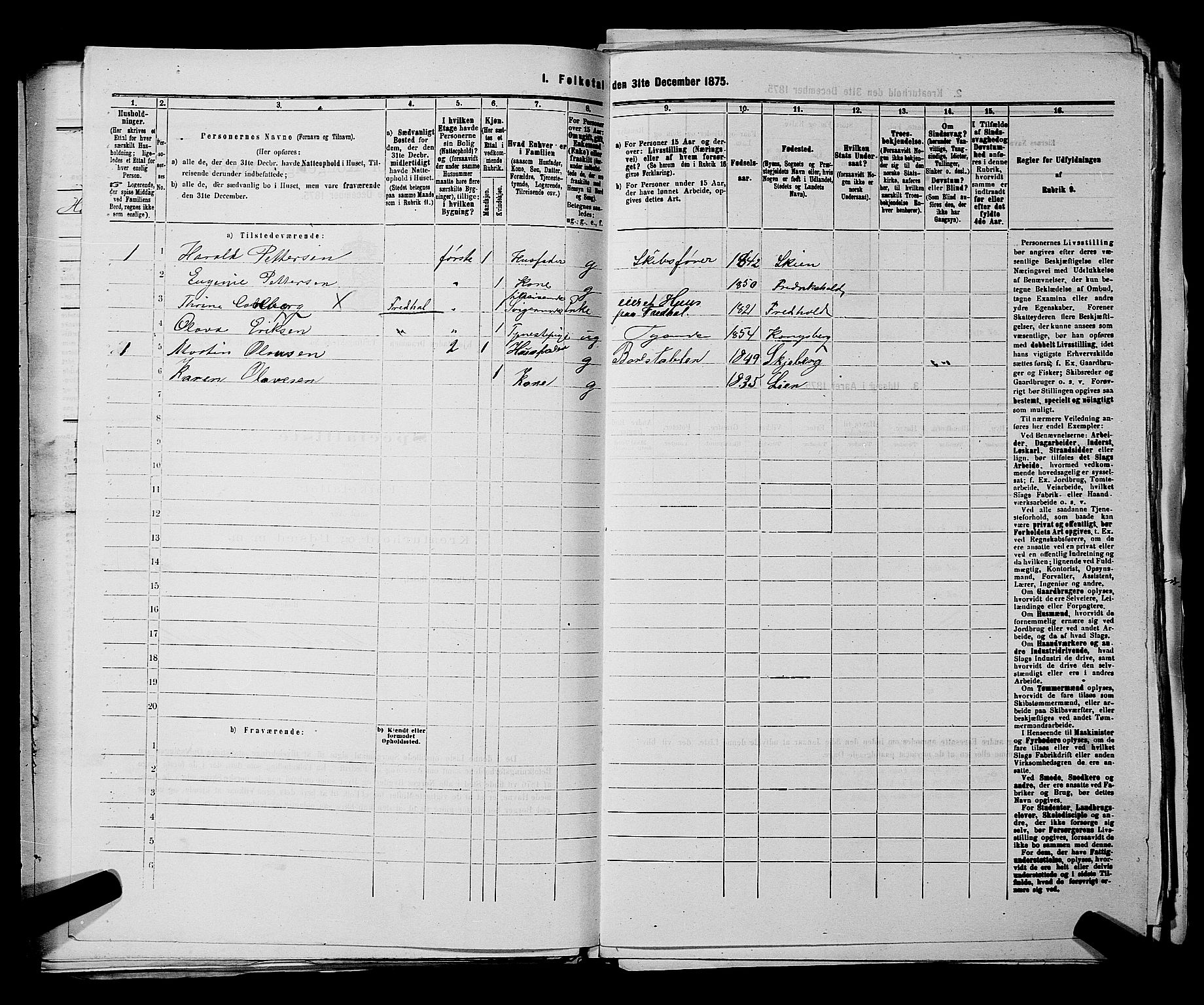 SAKO, 1875 census for 0602 Drammen, 1875, p. 1691
