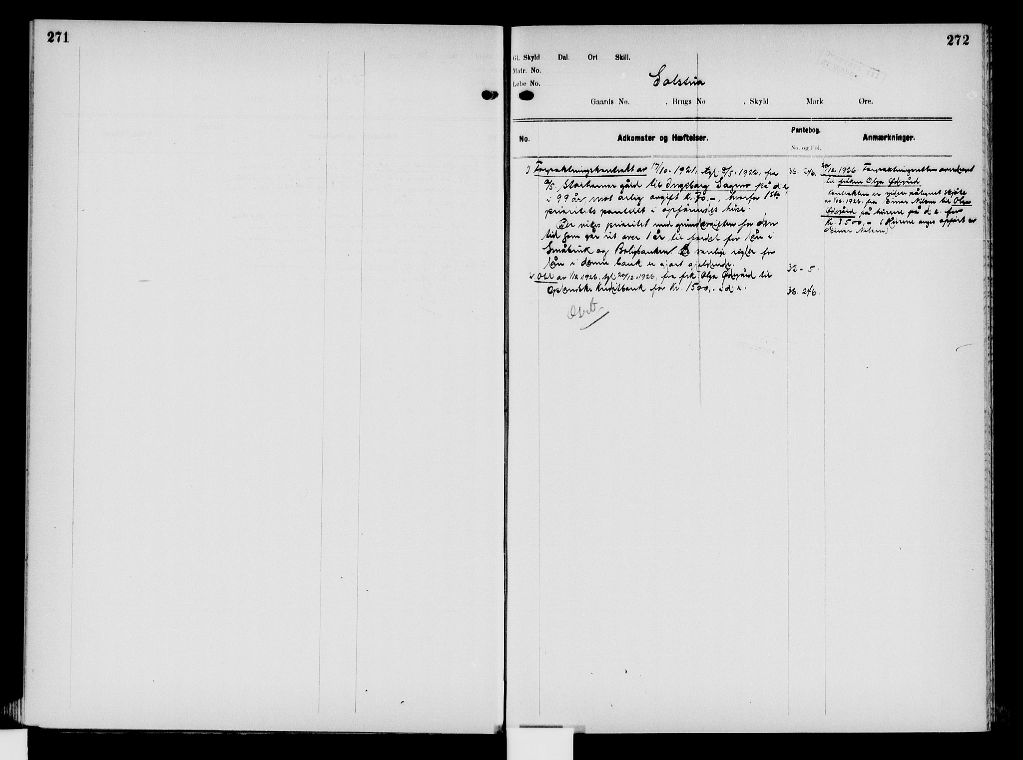 Nord-Hedmark sorenskriveri, SAH/TING-012/H/Ha/Had/Hade/L0008: Mortgage register no. 4.8, 1923-1940, p. 271-272