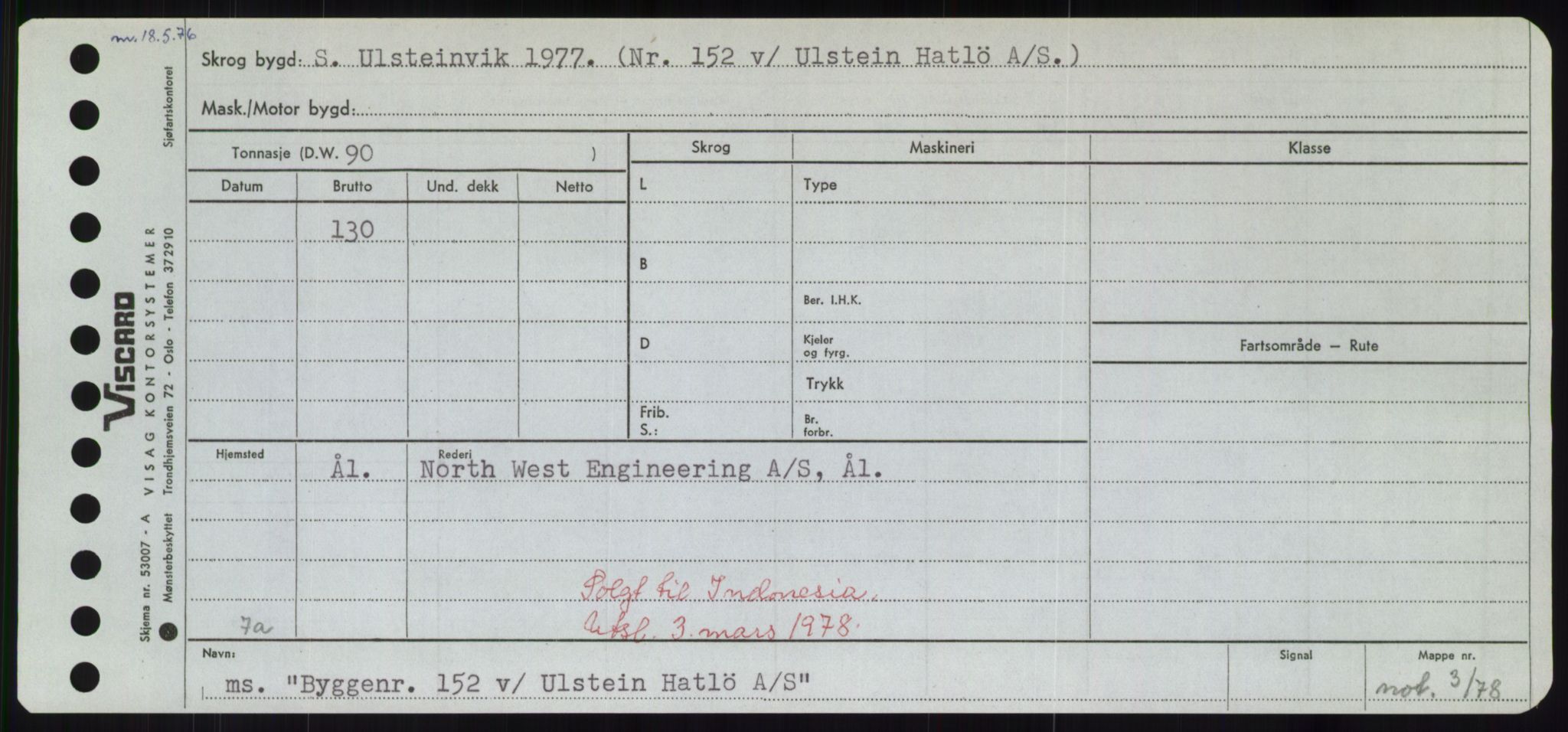 Sjøfartsdirektoratet med forløpere, Skipsmålingen, AV/RA-S-1627/H/Hd/L0006: Fartøy, Byg-Båt, p. 739