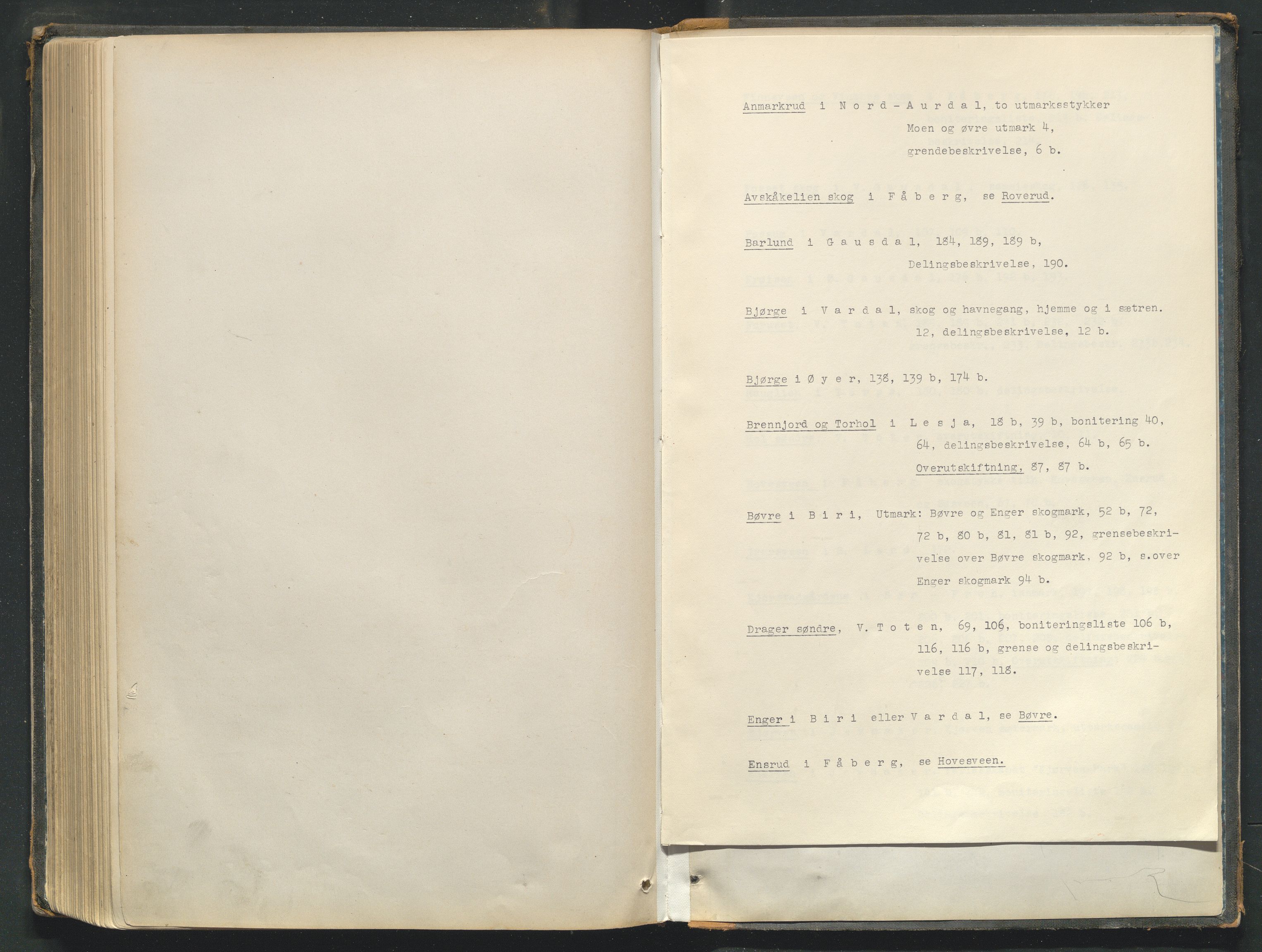 Utskiftningsformannen i Oppland fylke, AV/SAH-JORDSKIFTEO-001/H/Hc/Hcg/L0001/0001: Forhandlingsprotokoller  / Forhandlingsprotokoll - hele Oppland, 1867-1875