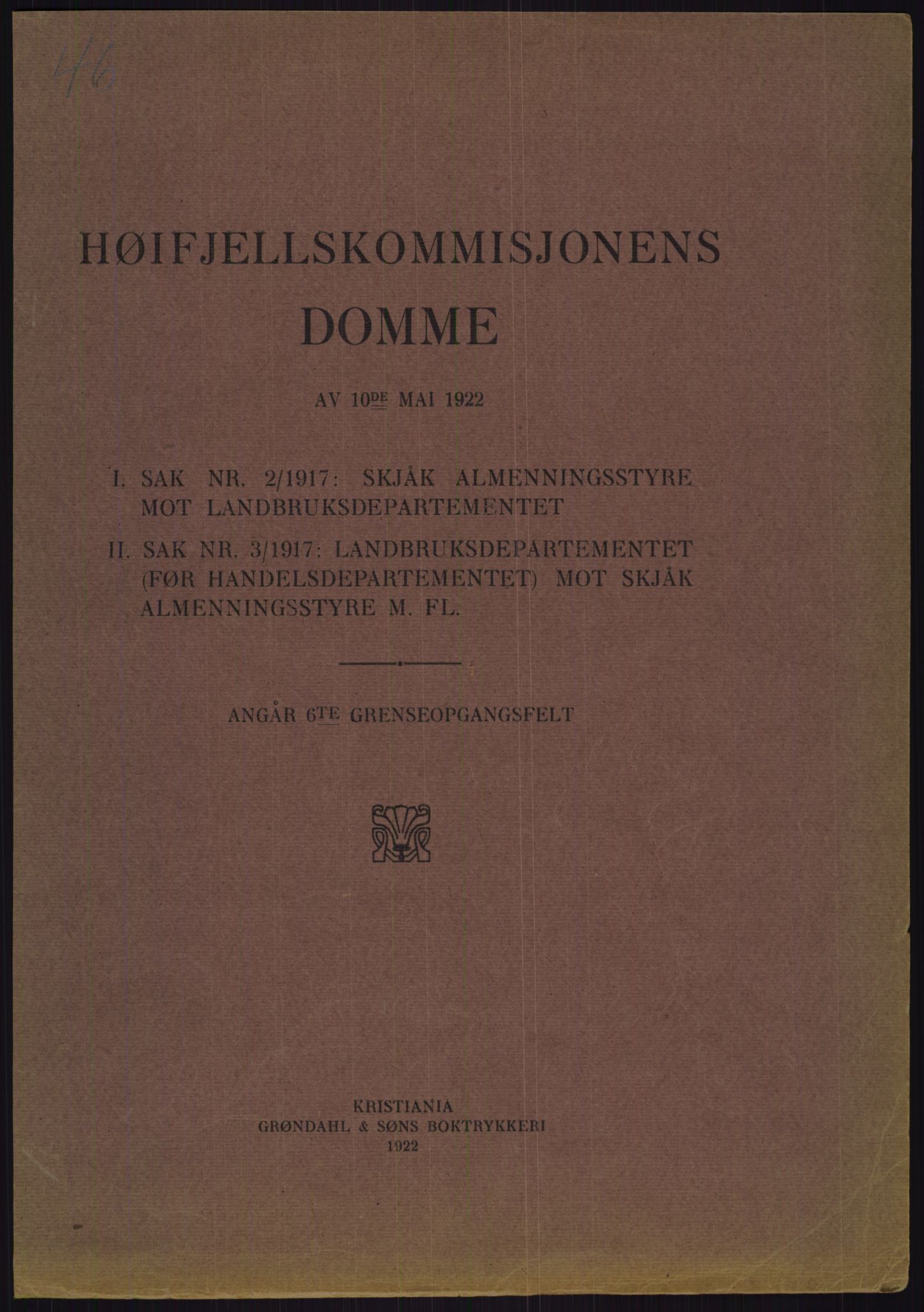 Høyfjellskommisjonen, RA/S-1546/X/Xa/L0001: Nr. 1-33, 1909-1953, p. 2909