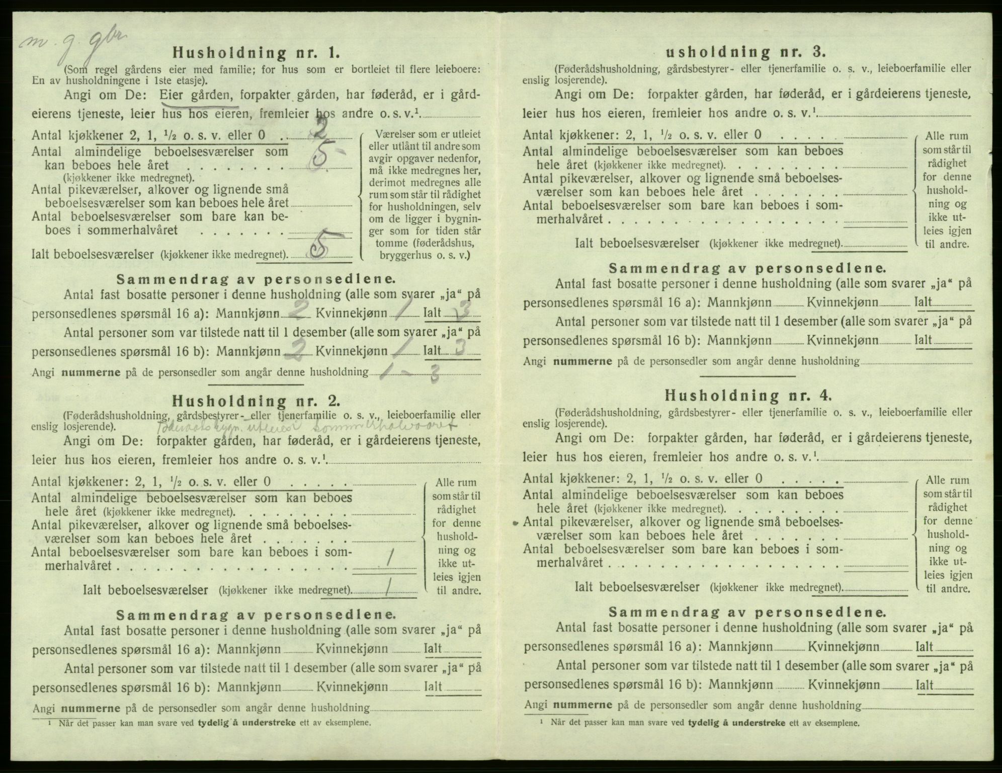 SAB, 1920 census for Fana, 1920, p. 270