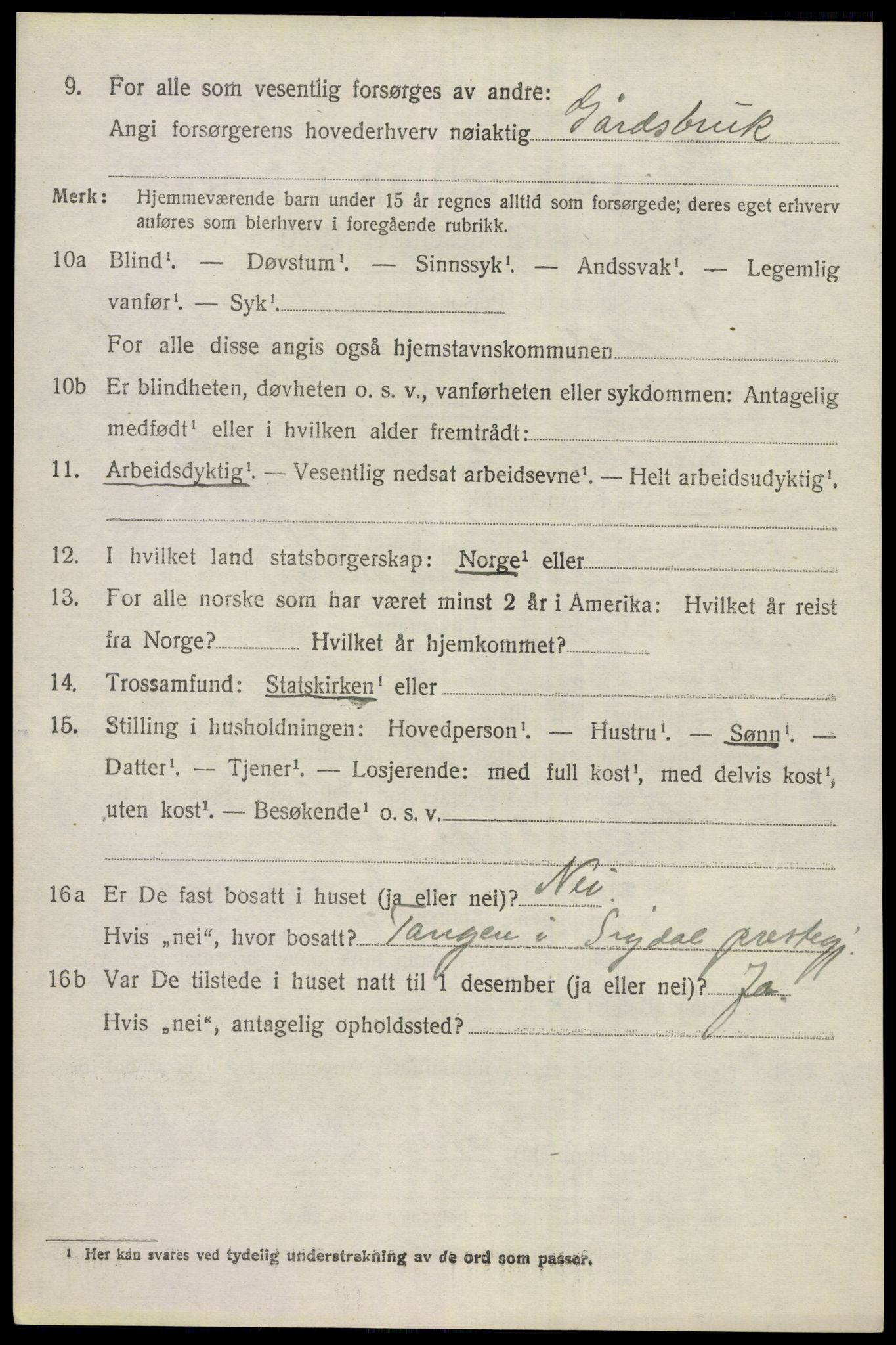 SAKO, 1920 census for Sigdal, 1920, p. 8893