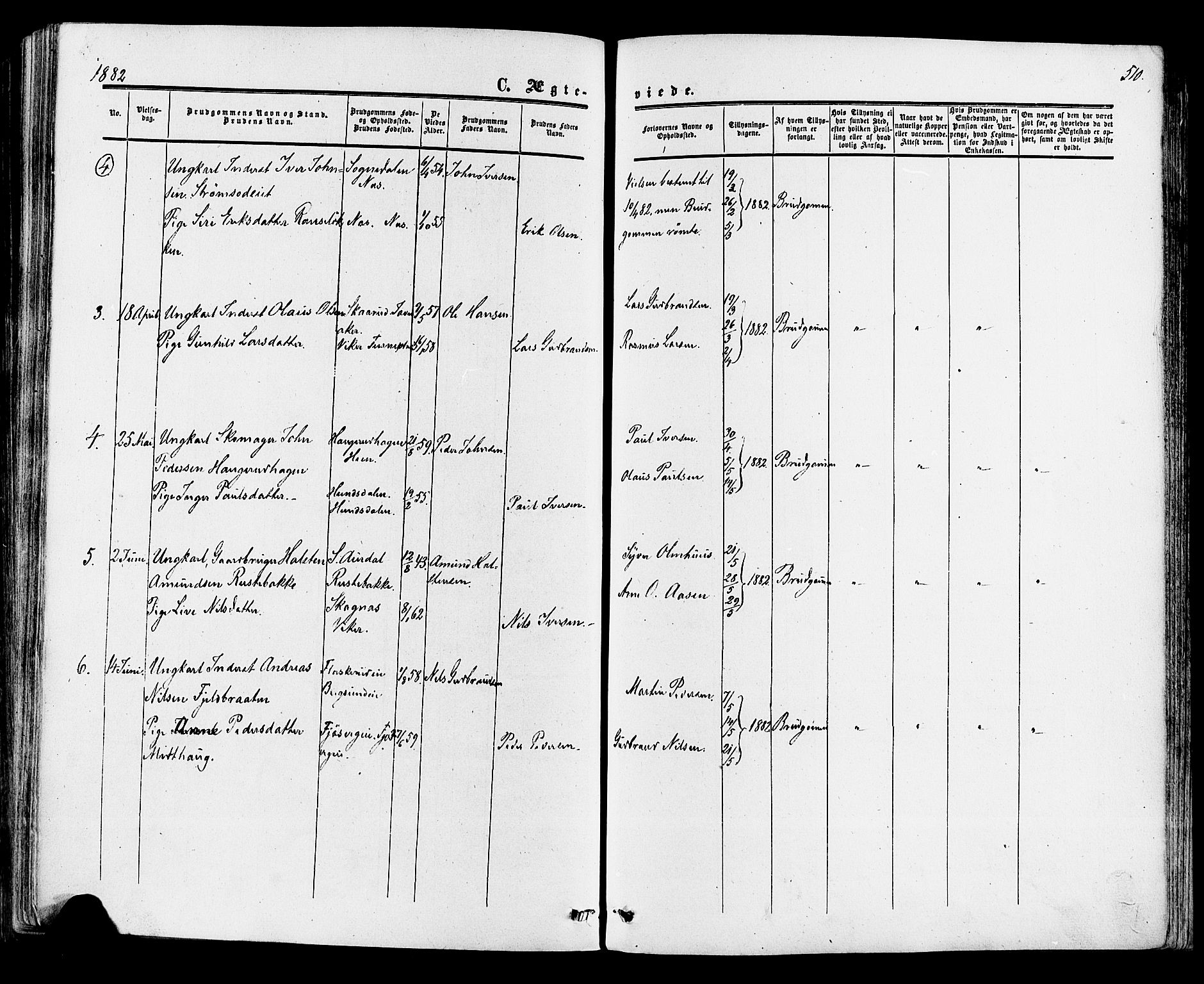Ådal kirkebøker, SAKO/A-248/F/Fa/L0001: Parish register (official) no. I 1, 1857-1883, p. 510