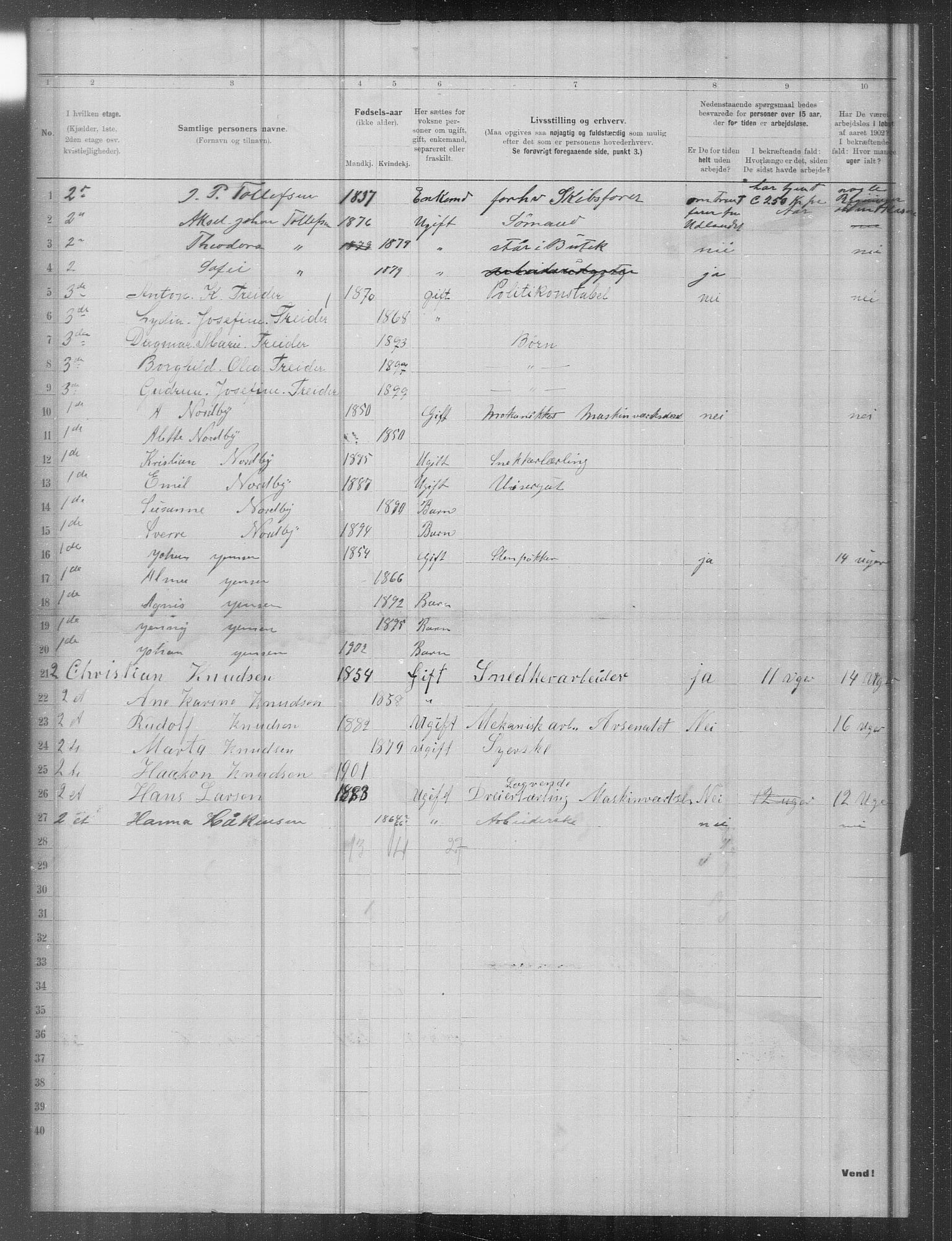 OBA, Municipal Census 1902 for Kristiania, 1902, p. 14360