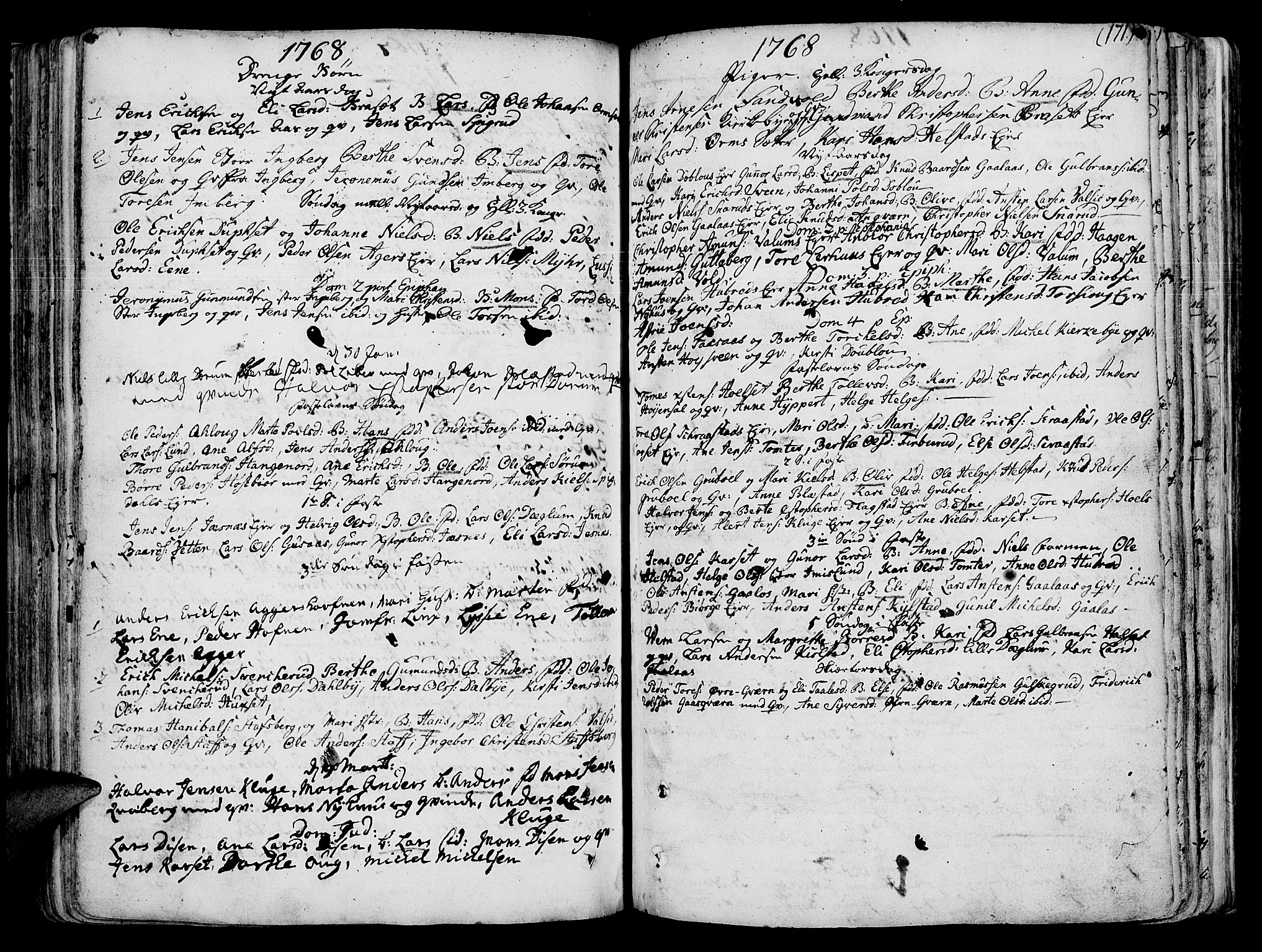 Vang prestekontor, Hedmark, AV/SAH-PREST-008/H/Ha/Haa/L0003: Parish register (official) no. 3, 1734-1809, p. 171