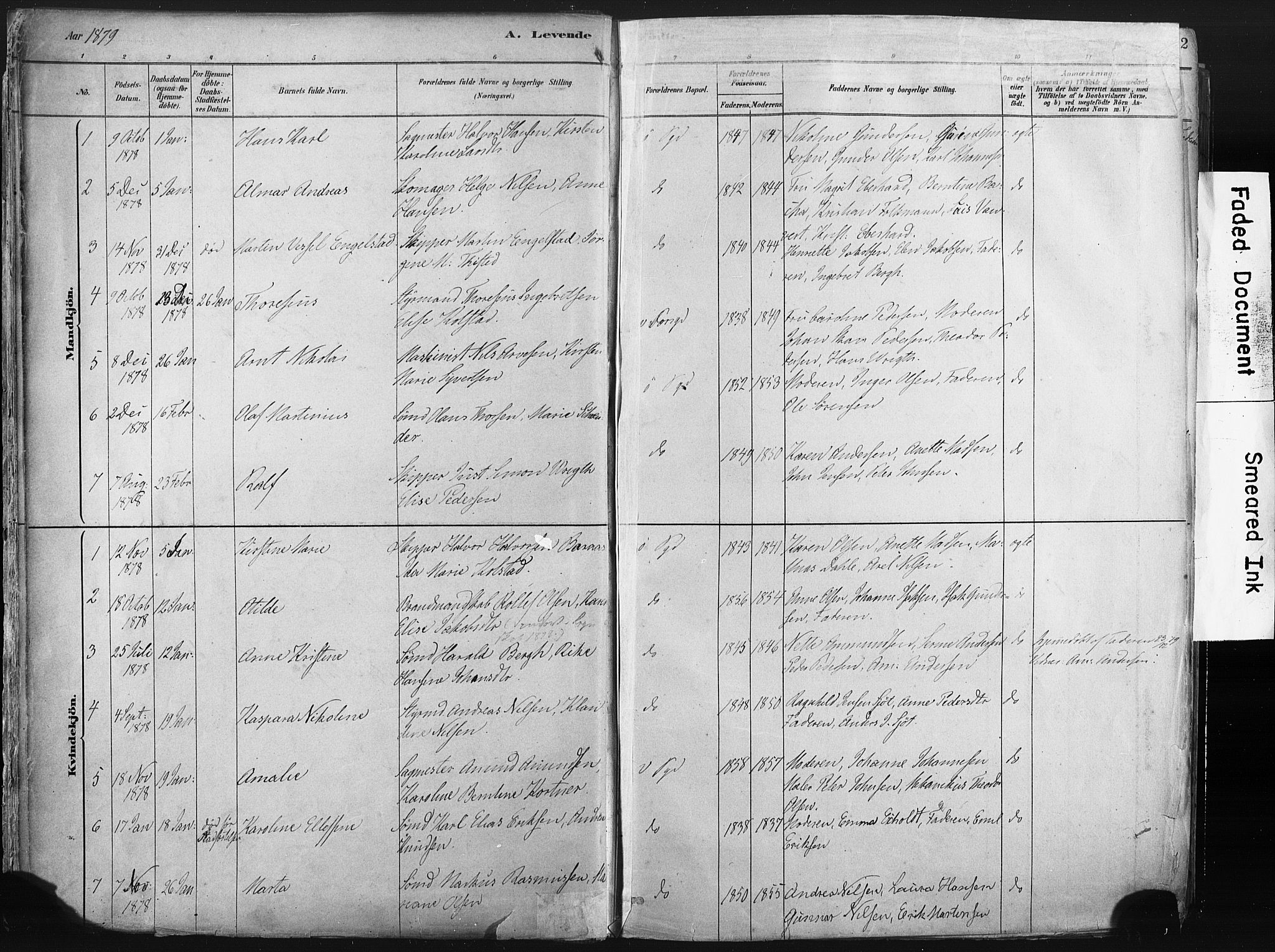 Porsgrunn kirkebøker , SAKO/A-104/F/Fa/L0008: Parish register (official) no. 8, 1878-1895, p. 11