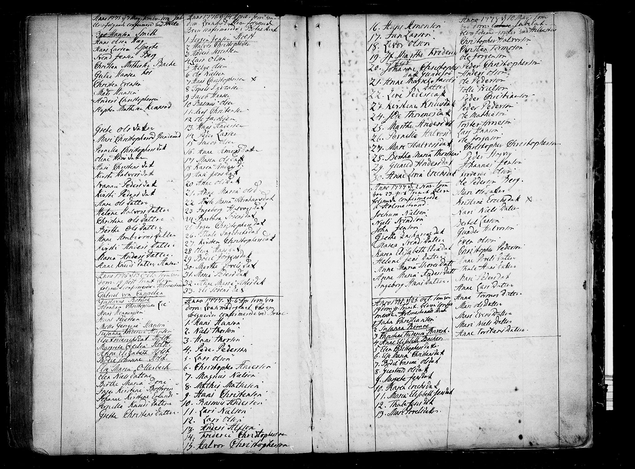 Botne kirkebøker, SAKO/A-340/F/Fa/L0001a: Parish register (official) no. I 1A, 1707-1778, p. 346-347