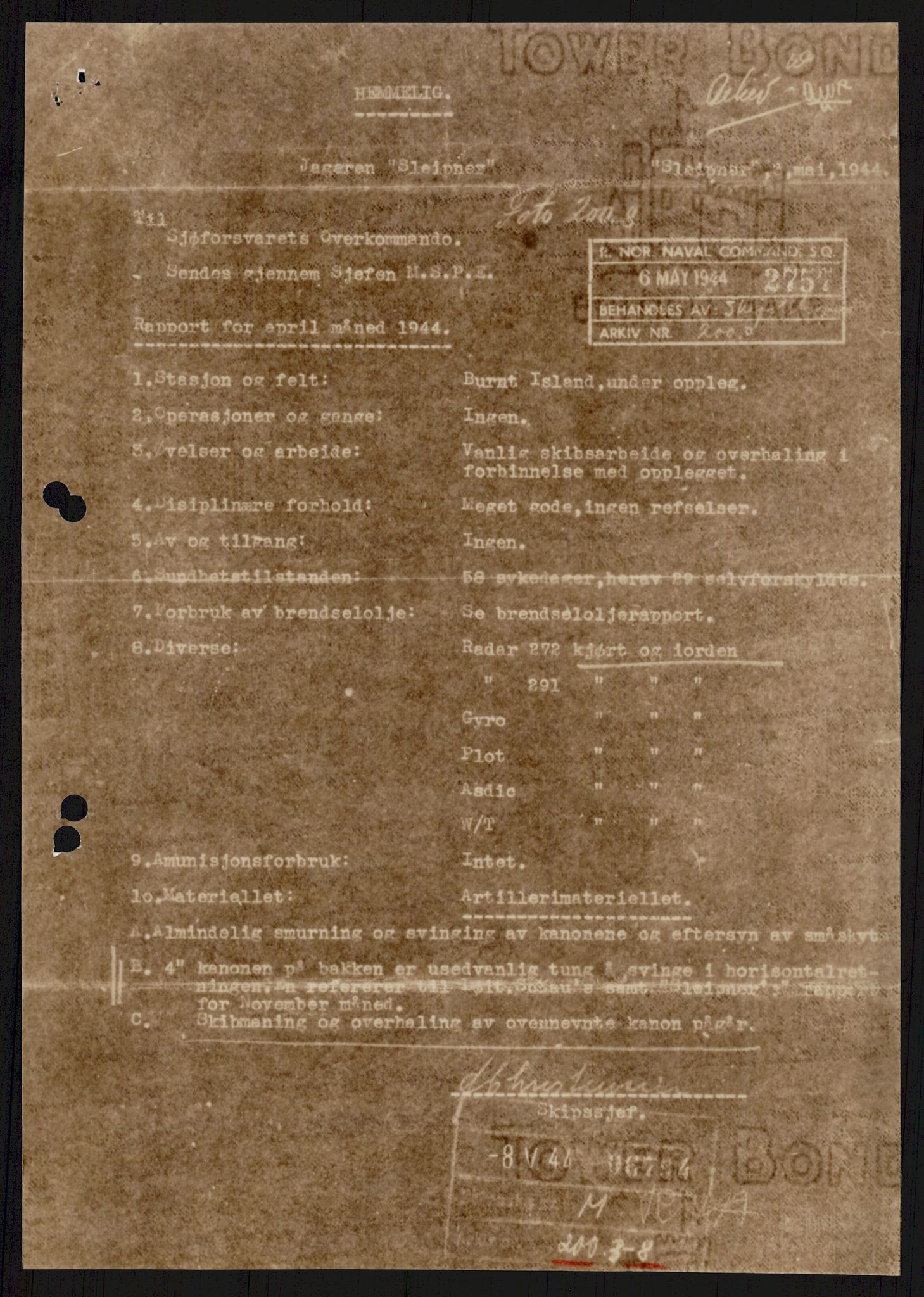 Forsvaret, Sjøforsvarets overkommando, AV/RA-RAFA-2035/D/Dc/L0193: --, 1940-1951, p. 30